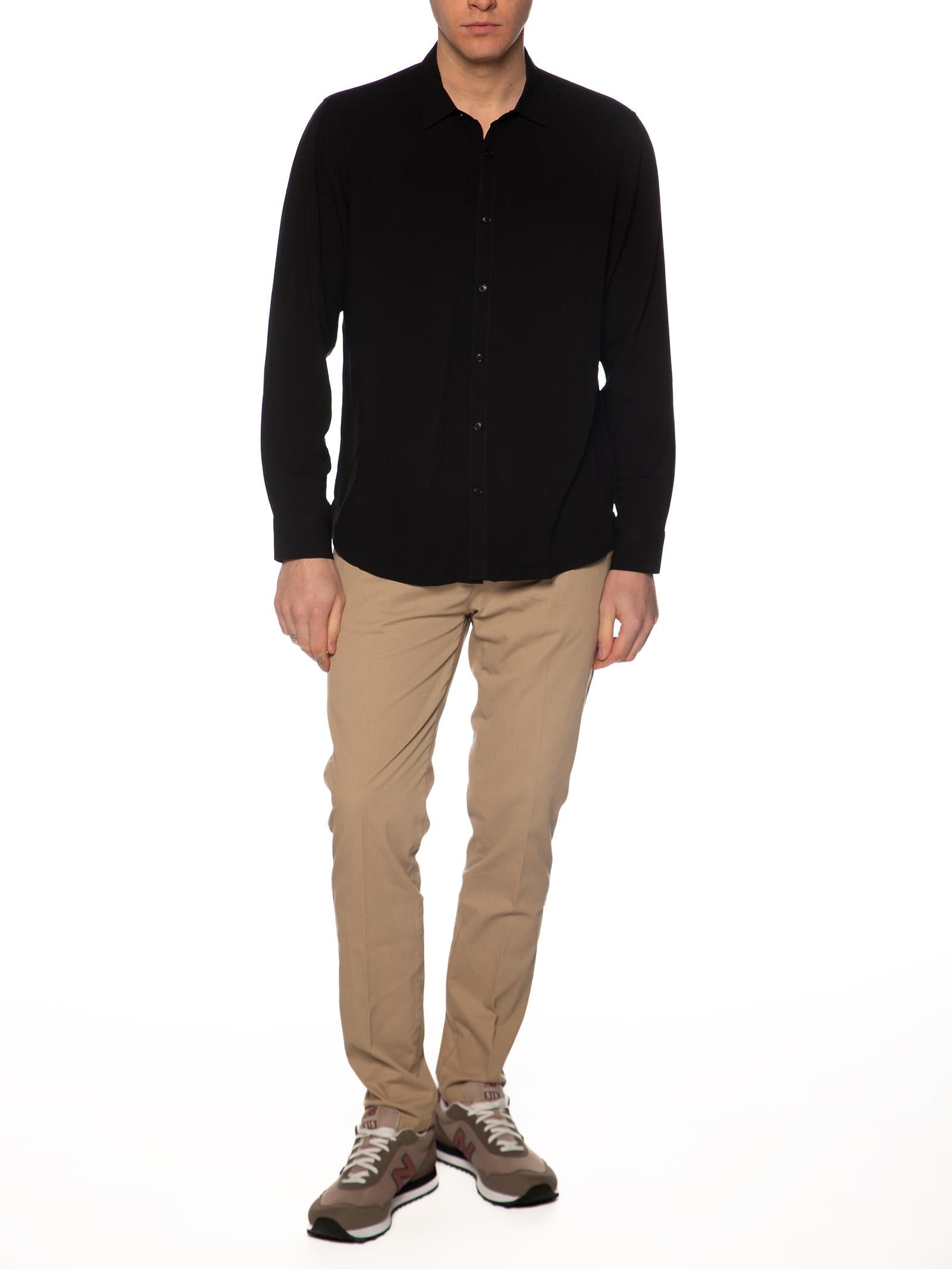 Camicia Gianni Lupo Nero viscosa GL7677S NERO GIANNI LUPO 