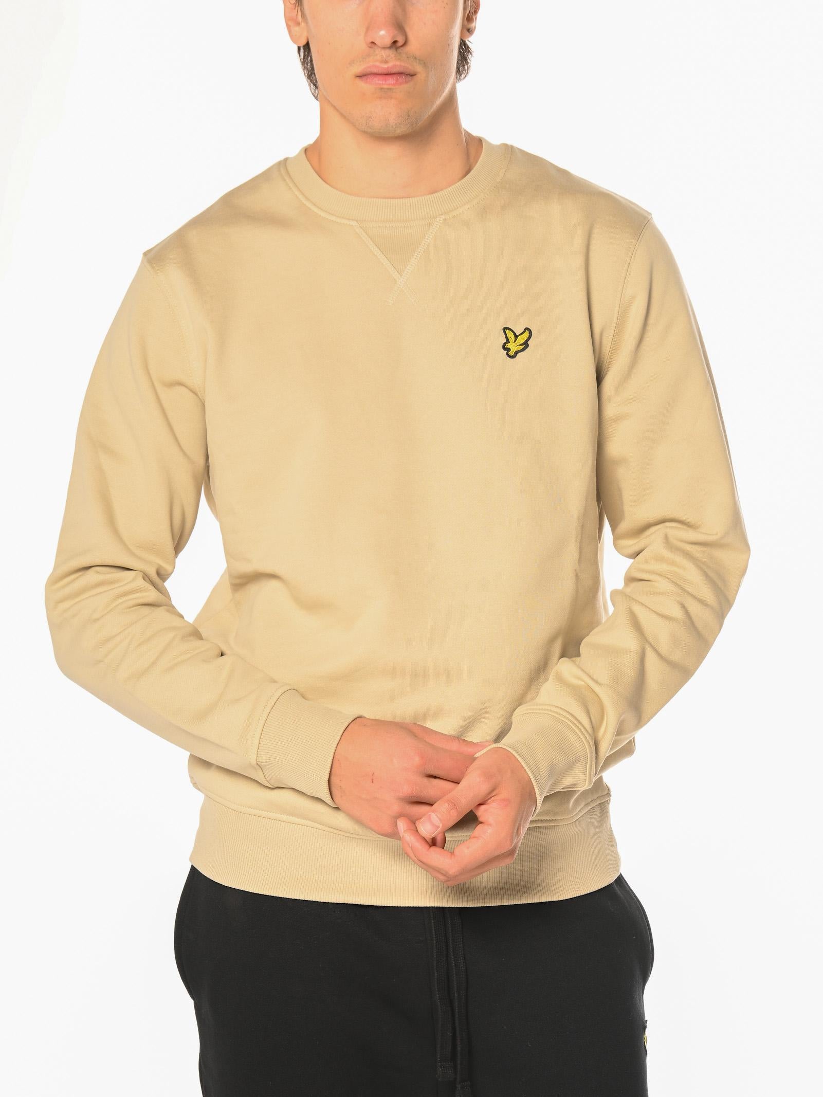 Felpa Lyle & Scott Beige girocollo ML1131 GREY TAUPE LYLE & SCOTT 