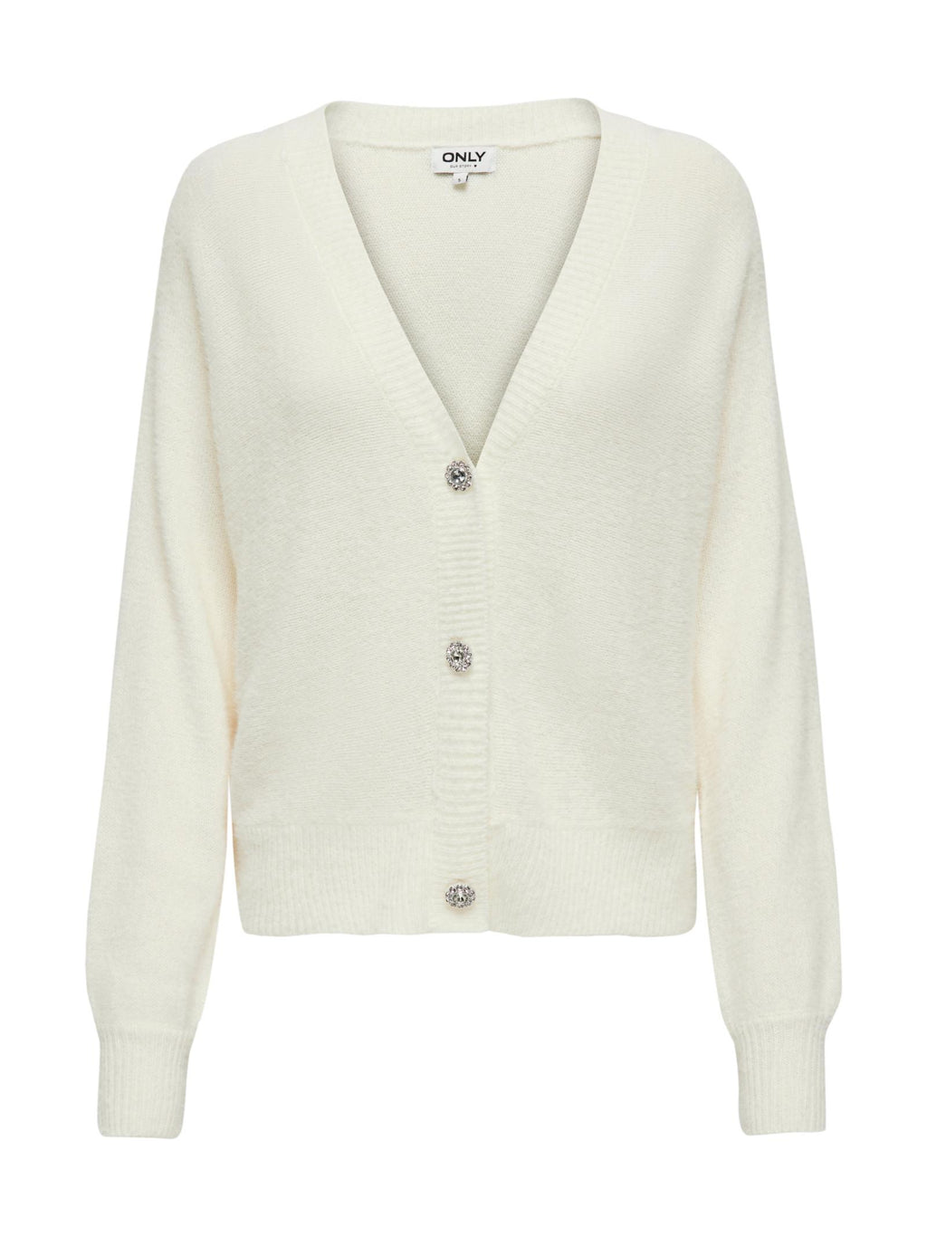 Cardigan Only Lella Bianco con bottoni 15259564 /Cloud Dancer ONLY 
