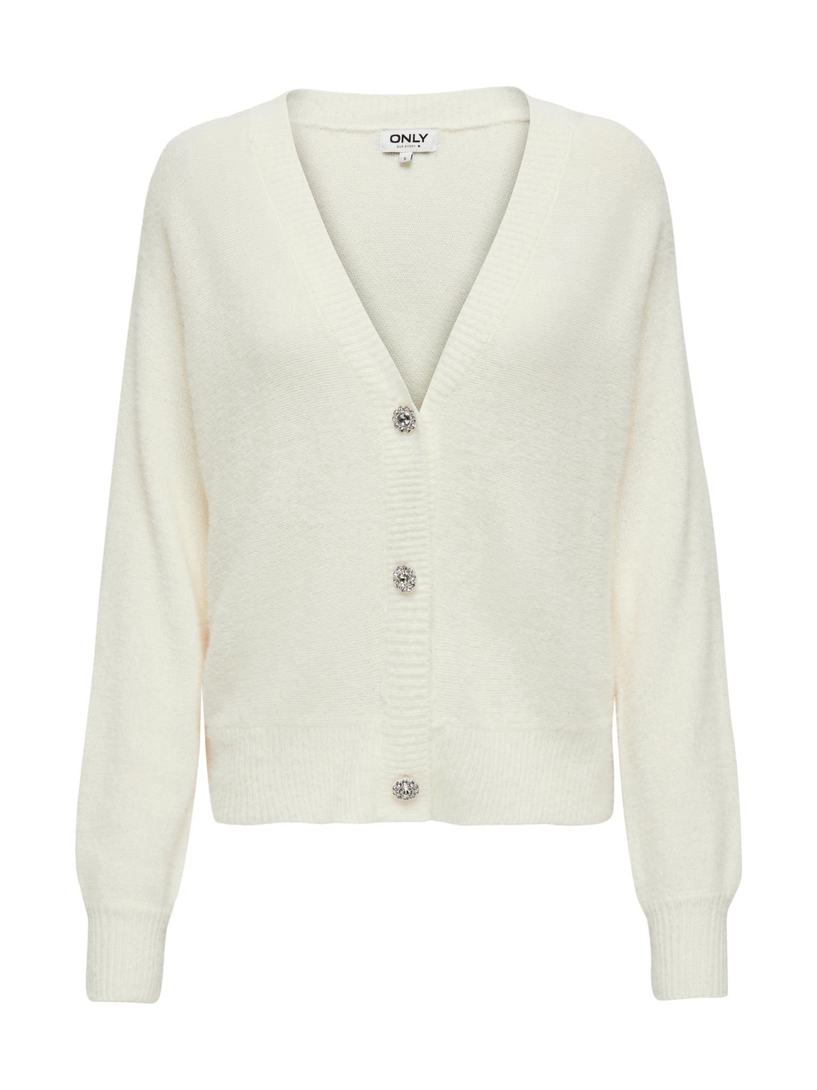 Cardigan Only Lella Bianco con bottoni 15259564 /Cloud Dancer ONLY 