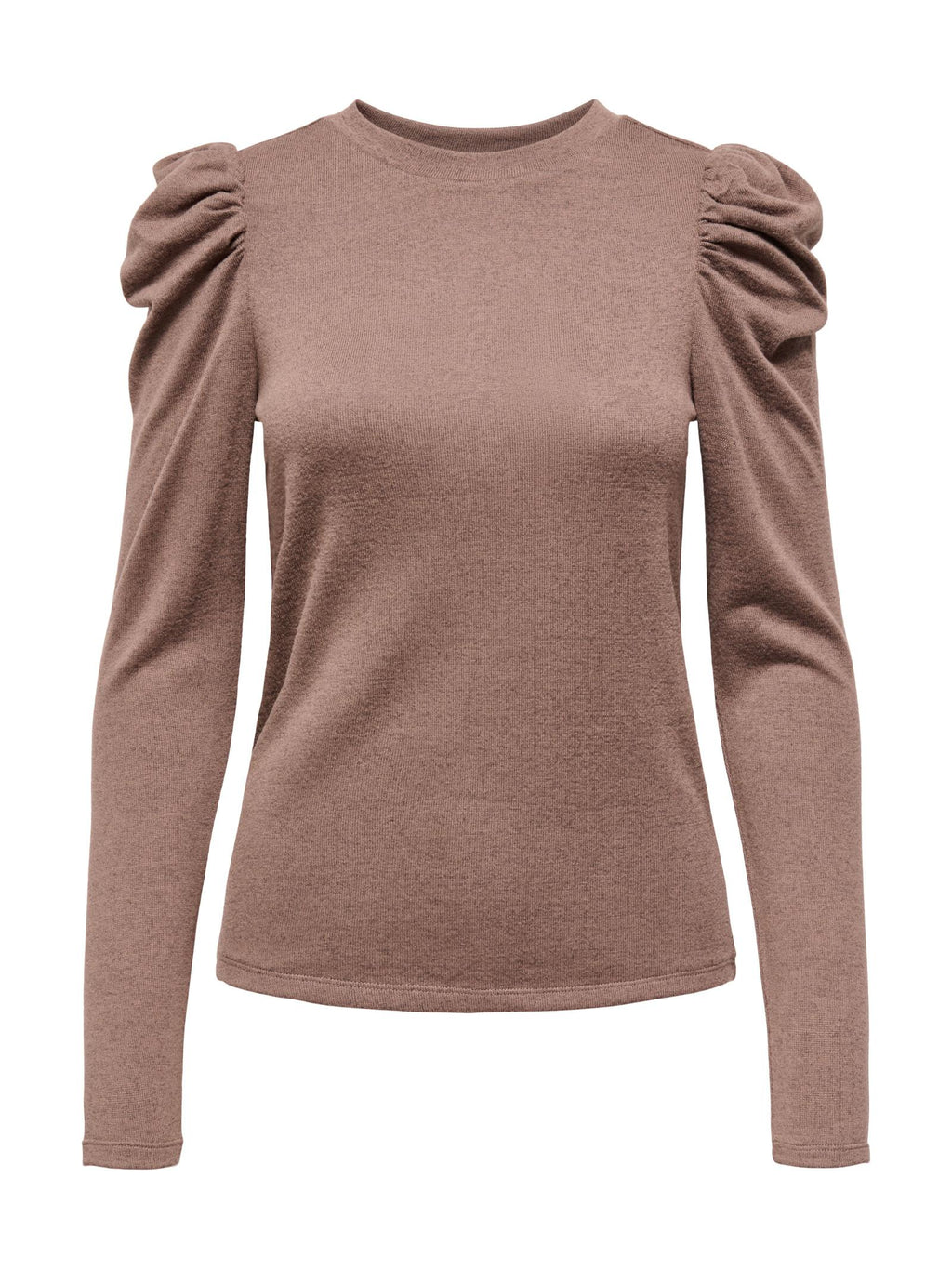 Maglia Jacqueline De Yong Tonsy Marrone con spalle a sbuffo<BR/> 15217180 /Fossil JDY 