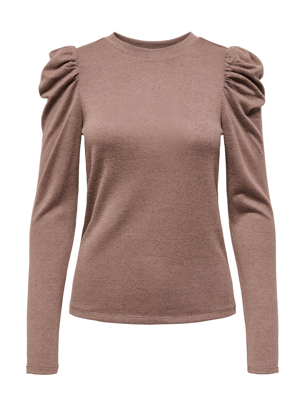 Maglia Jacqueline De Yong Tonsy Marrone con spalle a sbuffo<BR/> 15217180 /Fossil JDY 