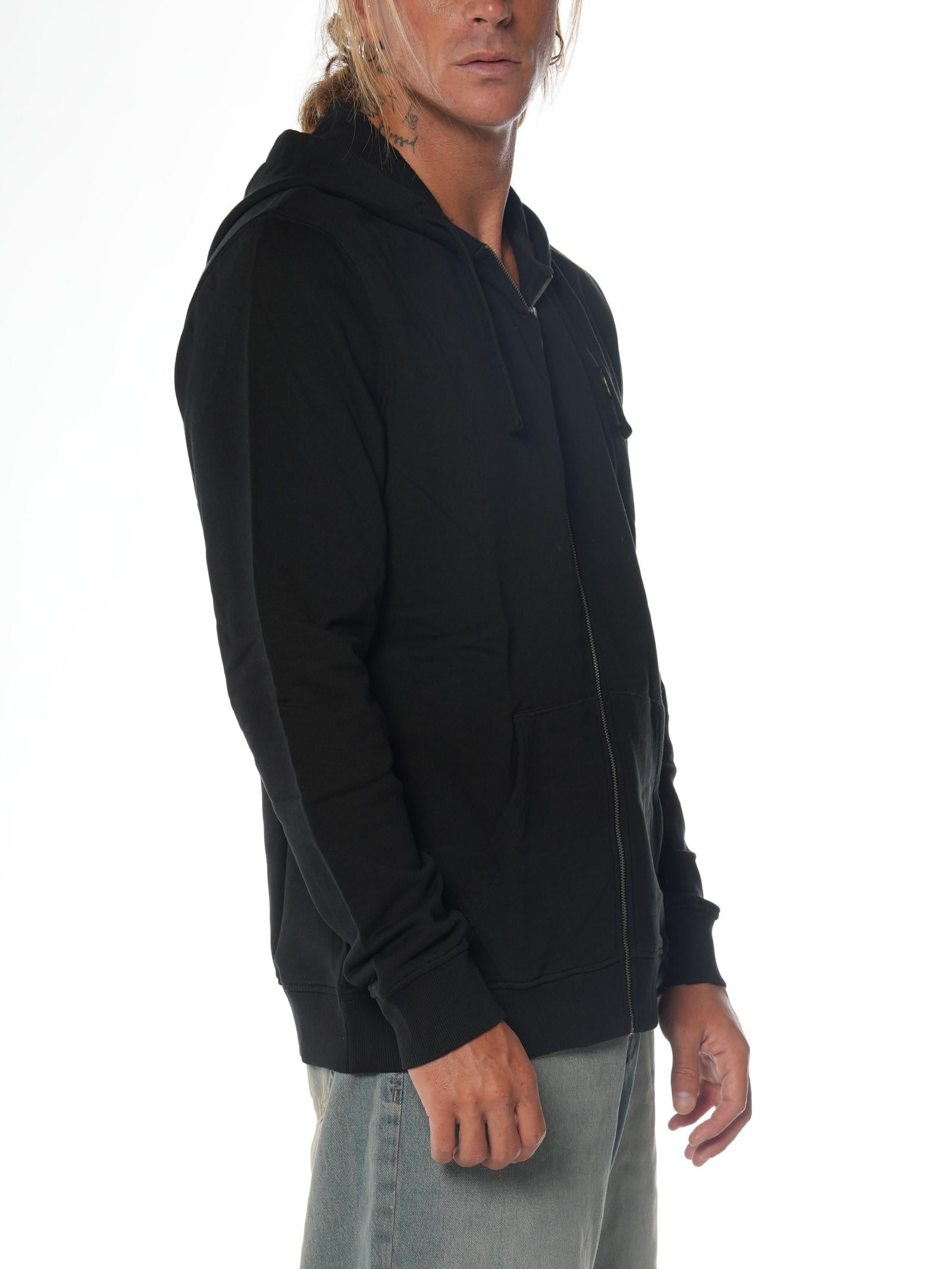Felpa Lyle & Scott Nero cappuccio e zip ML420VOG JET BLACK LYLE & SCOTT 