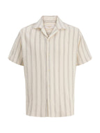Camicia Jack & Jones Panna Coba a righe 12271060 /Antique White JACK & JONES 