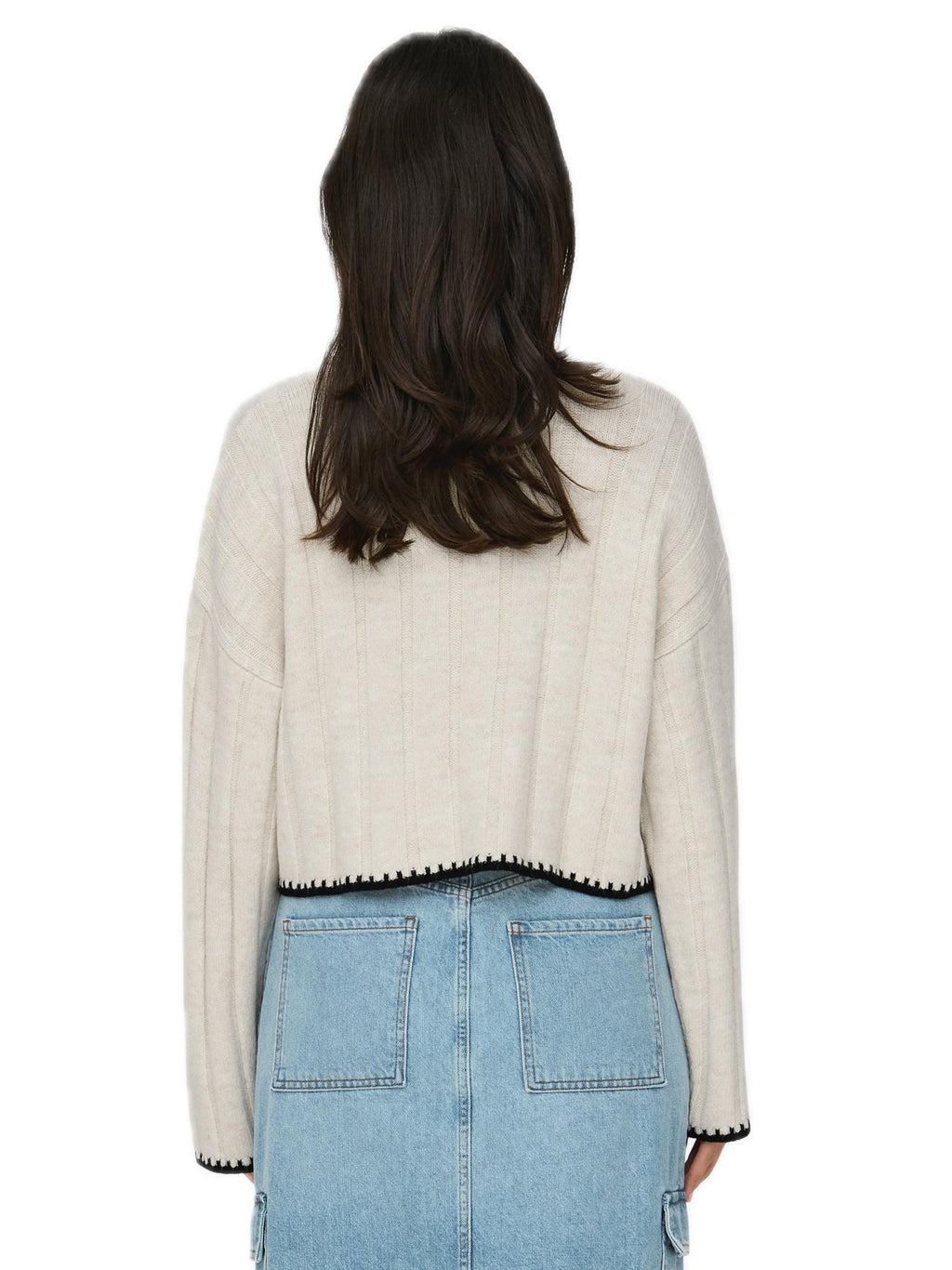 Maglia Only Chick Panna collo alto 15329963 /Pumice Stone ONLY 