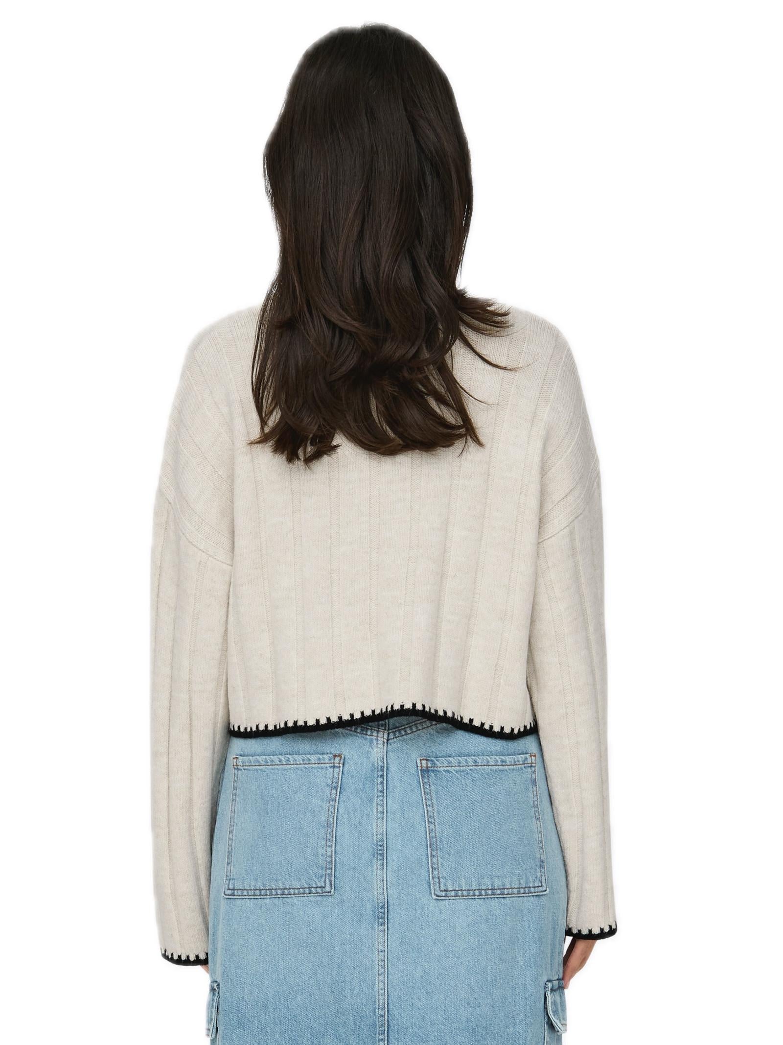 Maglia Only Chick Panna collo alto 15329963 /Pumice Stone ONLY 