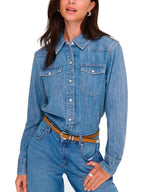 Camicia Only Charlize in denim Slim fit 15364777 /Medium Blue Denim ONLY 