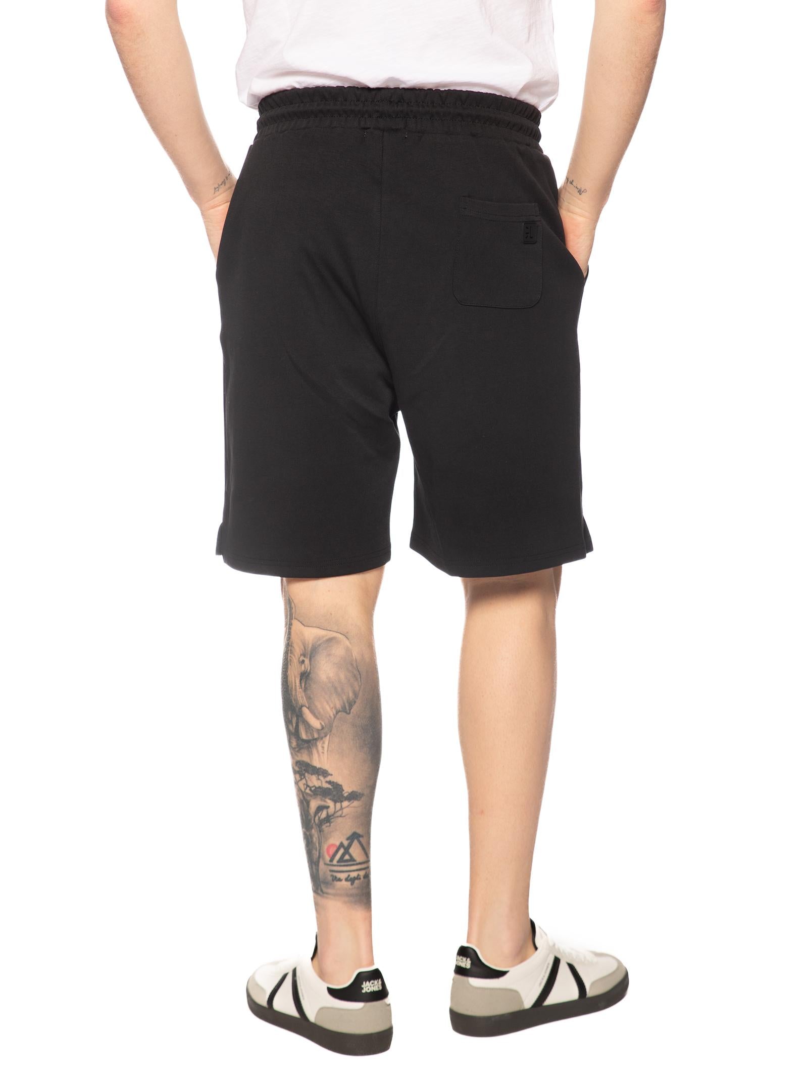 Bermuda Gianni Lupo Nero basic in felpa GL2127F NERO GIANNI LUPO 