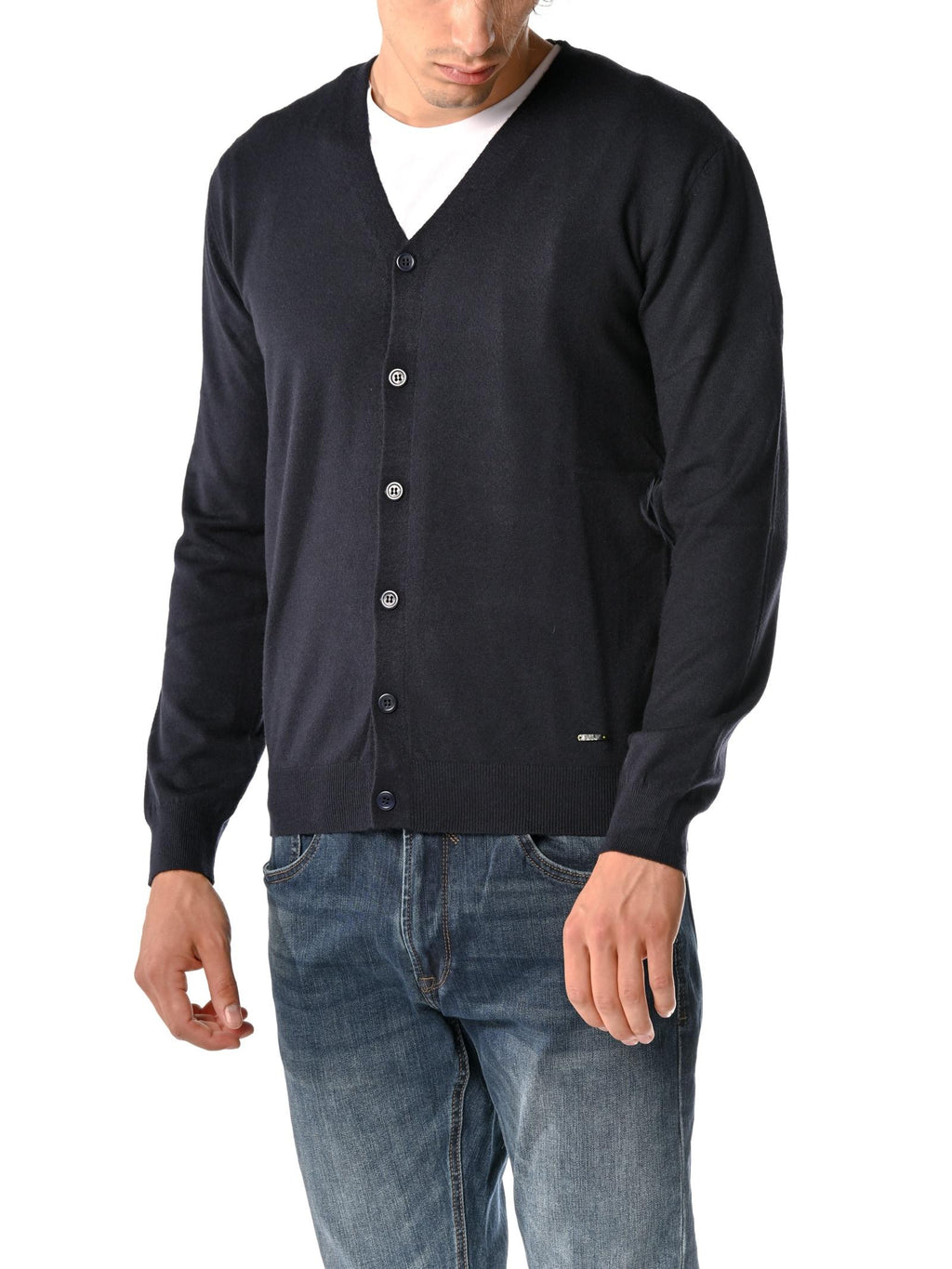 Cardigan Gianni Lupo Blu con bottoni GL513S NAVY GIANNI LUPO 
