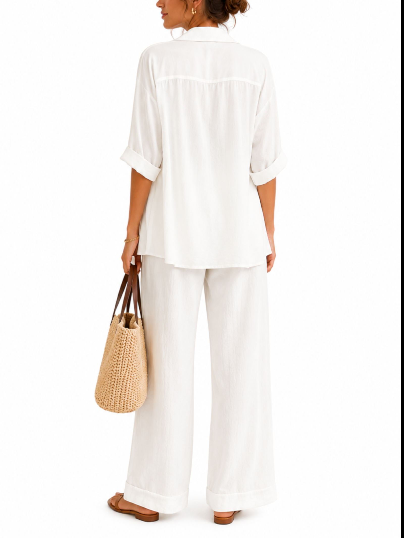 Pantalone Imperial Bianco in lino P9990113V BIANCO IMPERIAL 