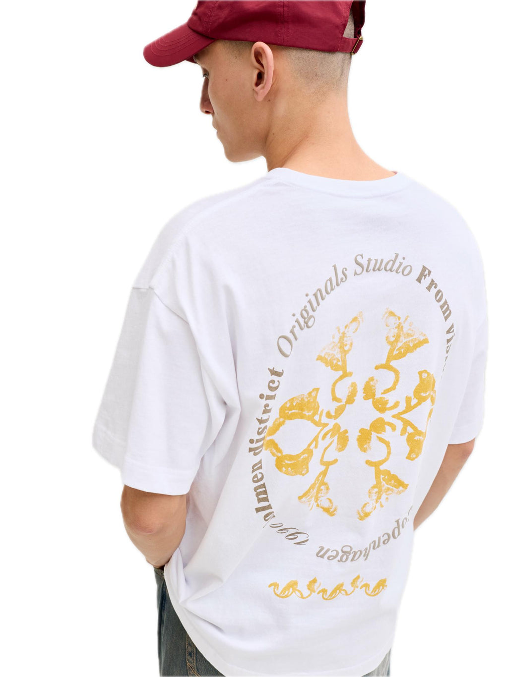 T-shirt Jack & Jones Bianco Graphic stampa 12290892 /Bright White JACK & JONES 