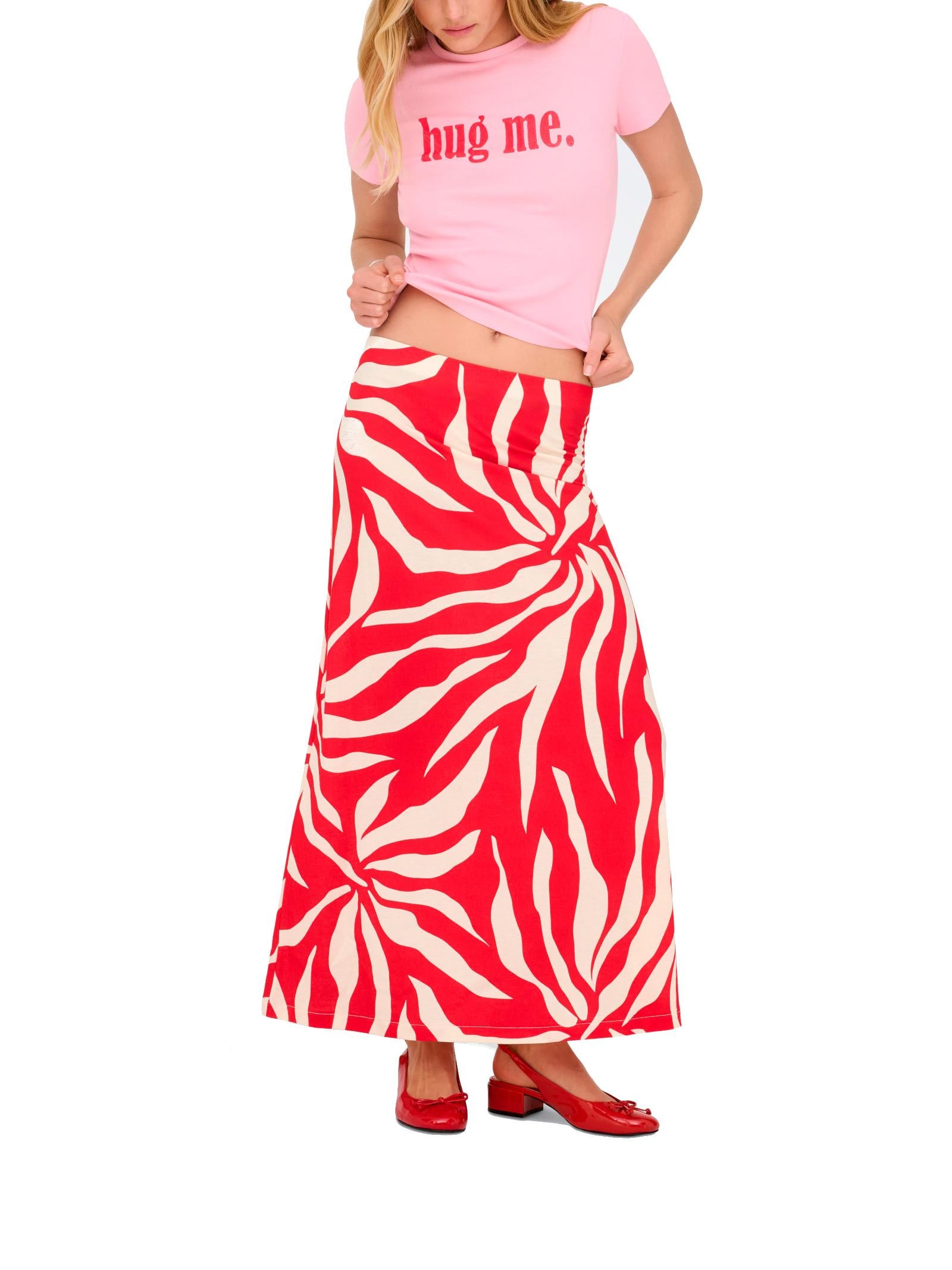 T-shirt Only Kira Rosa stampa 15359963 /Romance Rose ONLY 