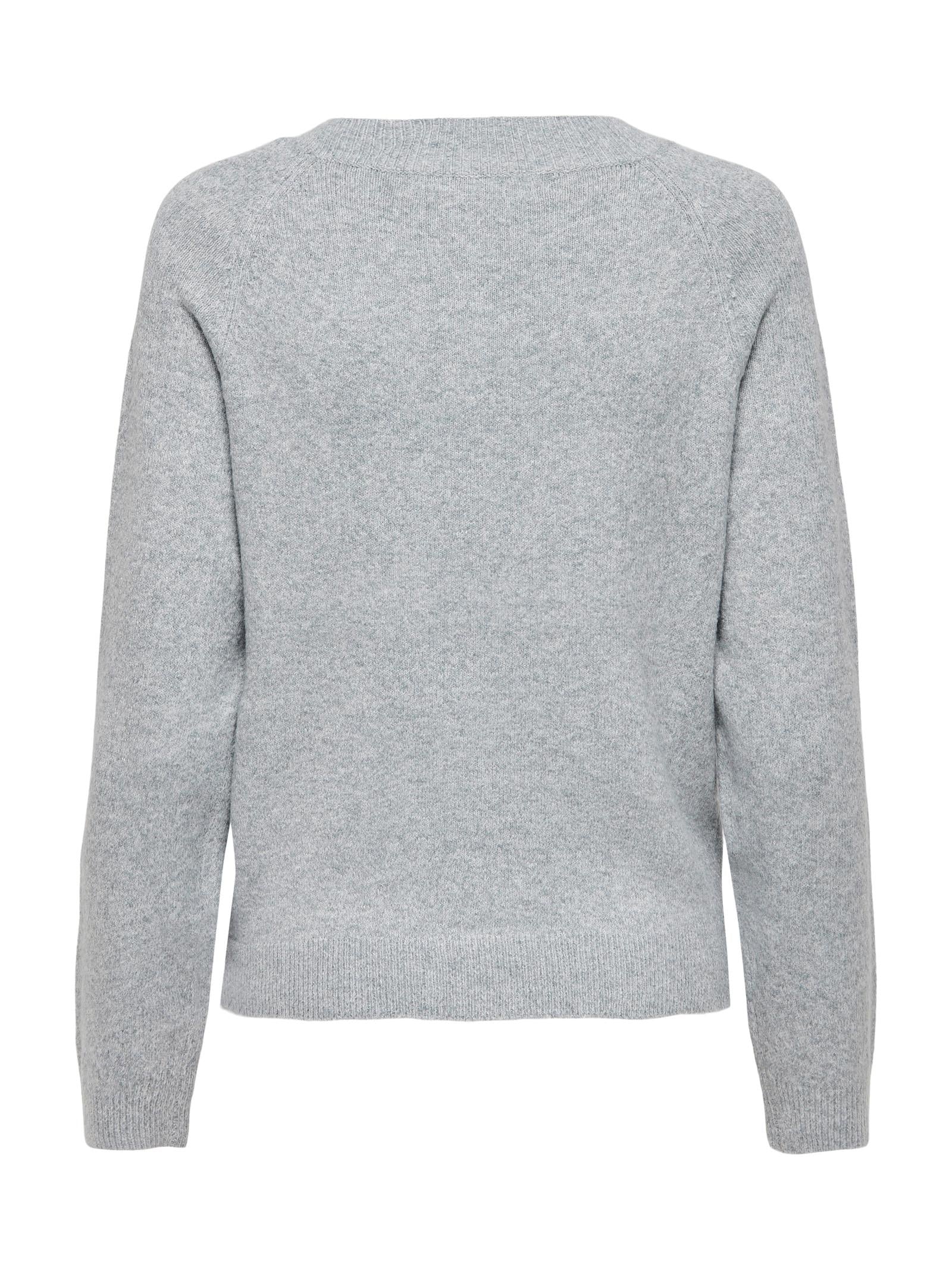 Maglia Only Rica Grigio girocollo 15204279 /Light Grey Melange ONLY 
