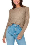 Maglia JDY Beige Sun scollo a barca 15287384 /Greige JDY 