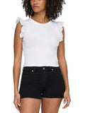 T-shirt Only Bianco Mathilda pizzo 15308890 /Cloud Dancer ONLY 