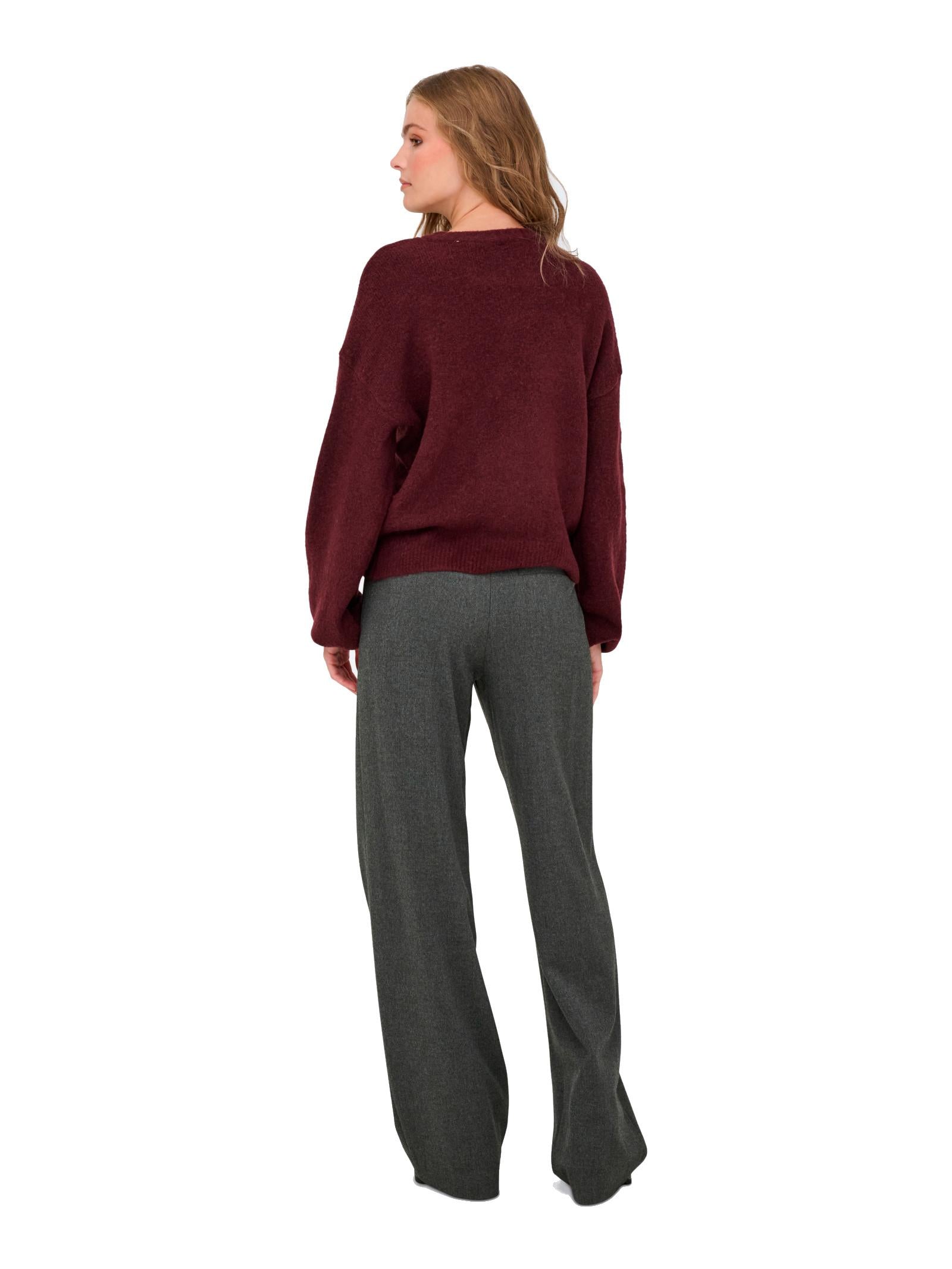 Pantalone Only Deluxe Antracite Straight fit 15360371 /Medium Grey Melange ONLY 