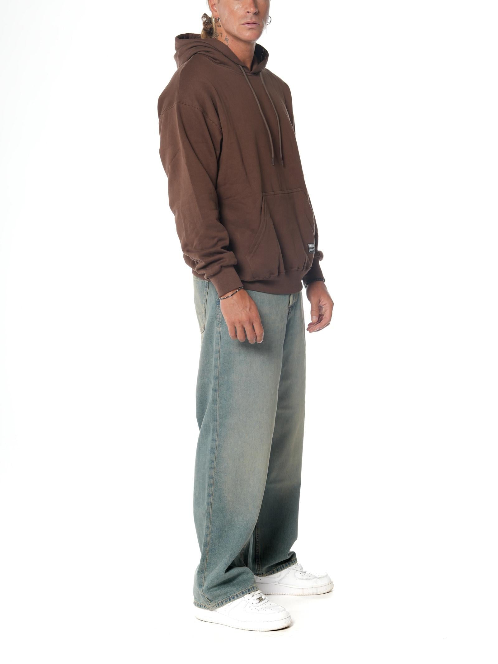 Felpa Propaganda Label Gold Marrone FE450 MARRONE PROPAGANDA 