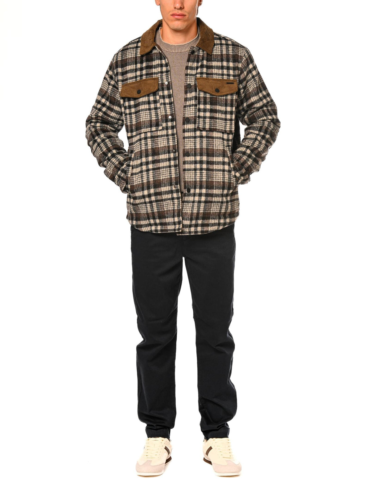 Overshirt Gianni Lupo Grigio con quadri GL5199BD GRIGIO GIANNI LUPO 
