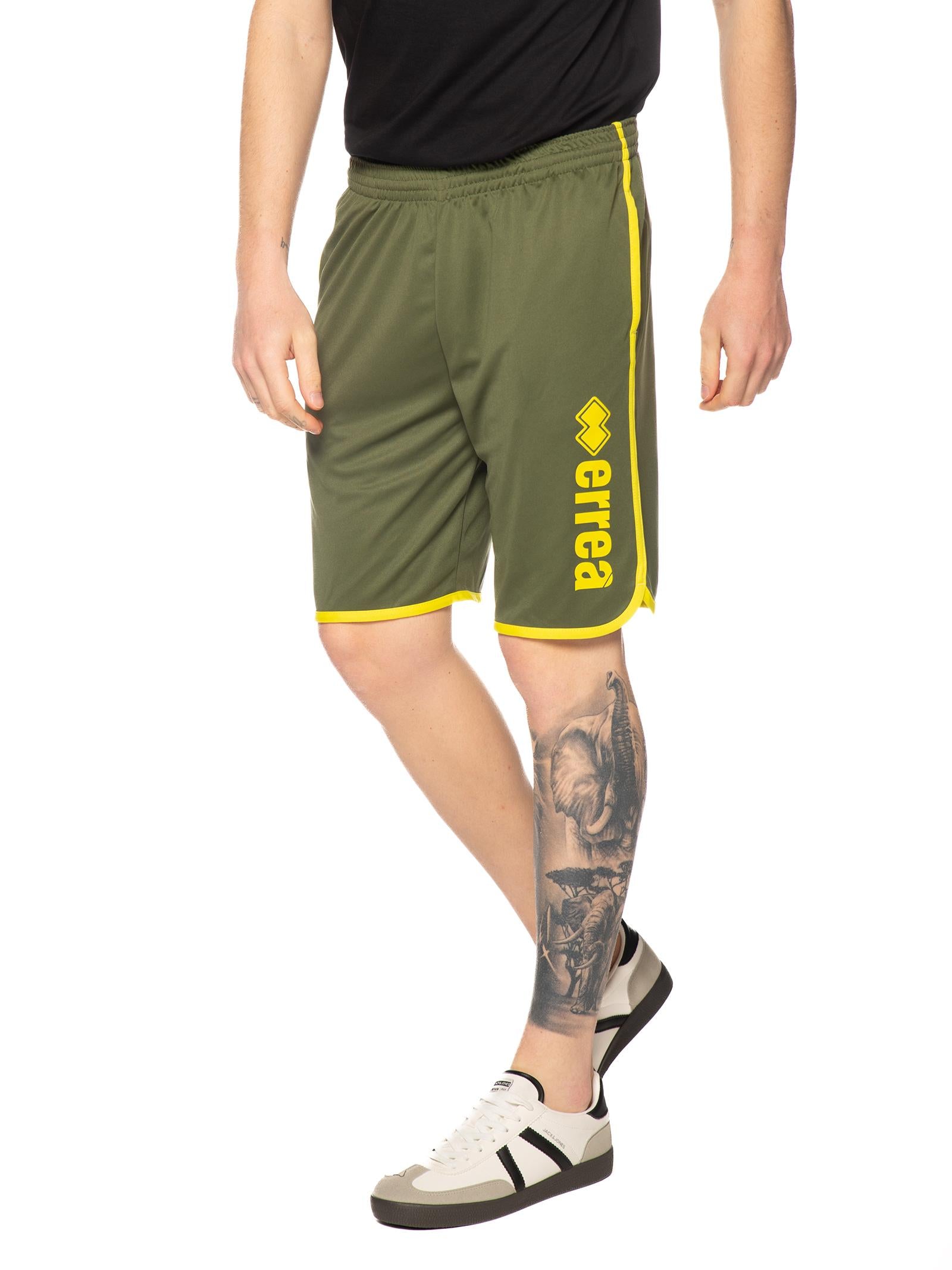 Bermuda Errea Verde giallo con logo grande R33P0U A5210 ERREA 