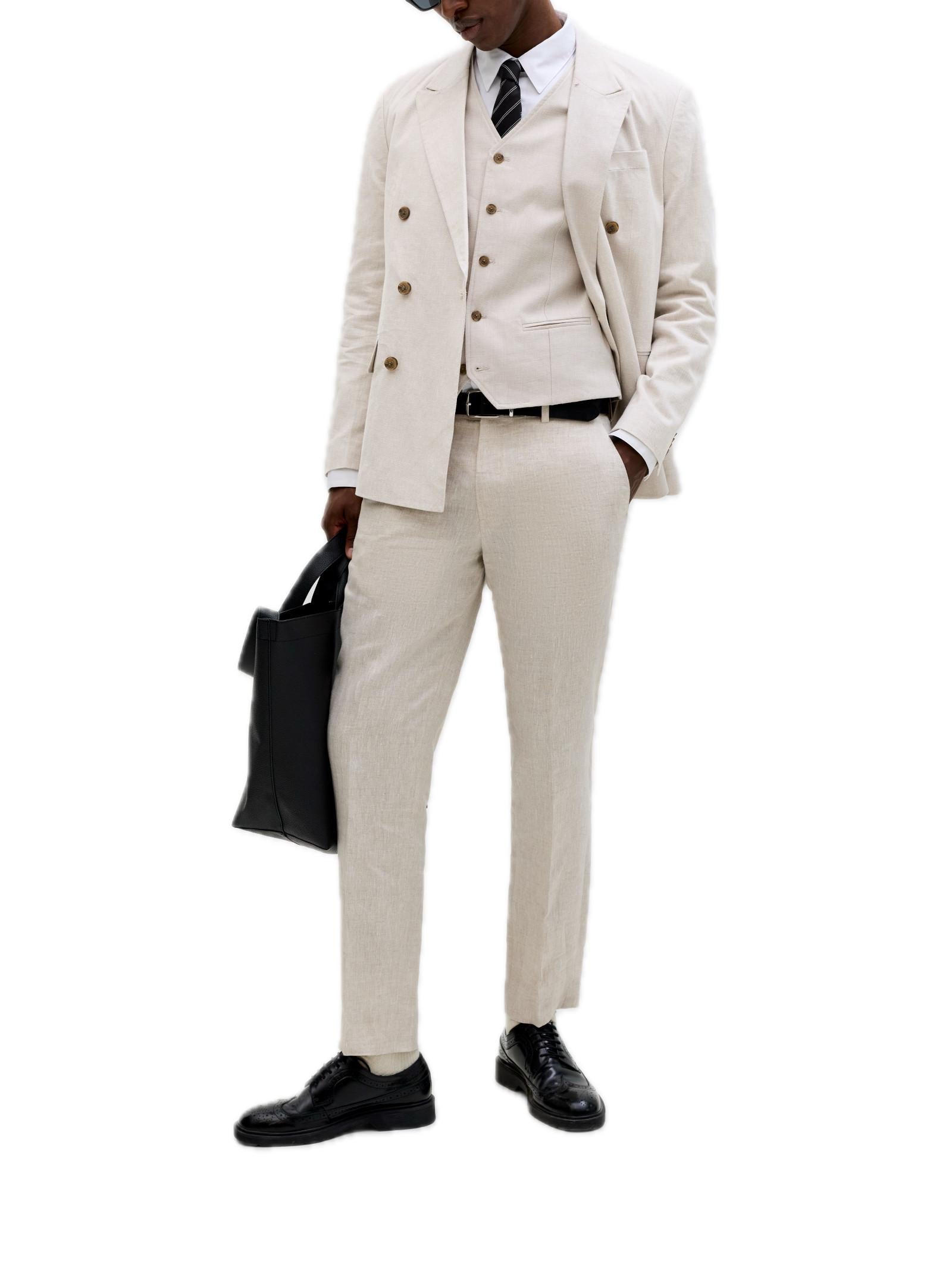 Gilet Jack & Jones Beige 4 bottoni 12292461 /Ancient Scroll JACK & JONES 