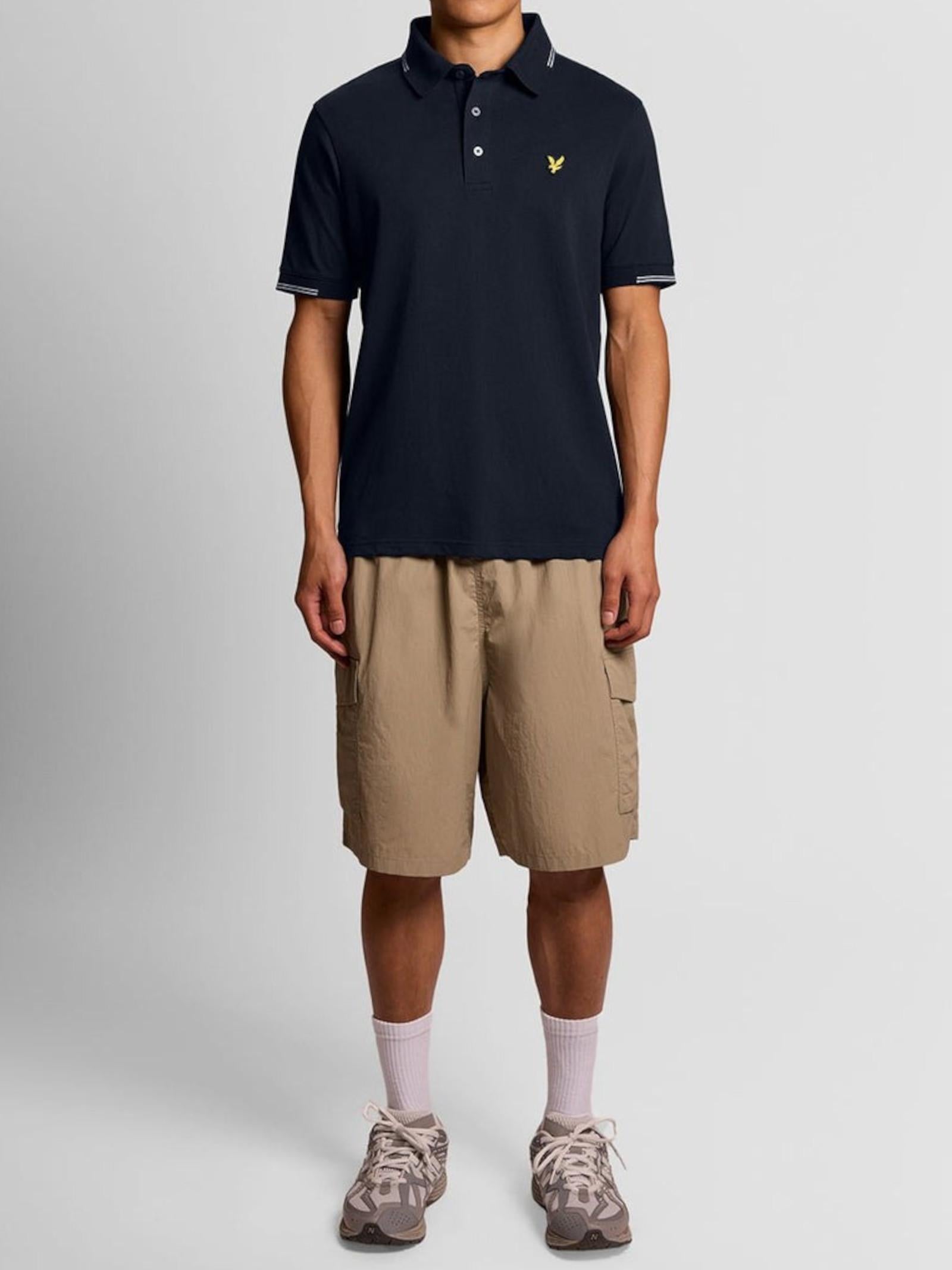 Polo Lyle & Scott Blu colletto riga SP2402V DARK NAVY LYLE & SCOTT 