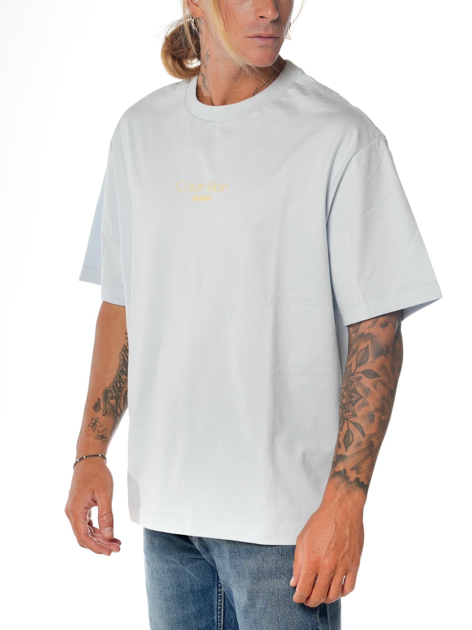 T-shirt Calvin Klein Celeste oversize LV04RC851G CIQ CALVIN KLEIN 