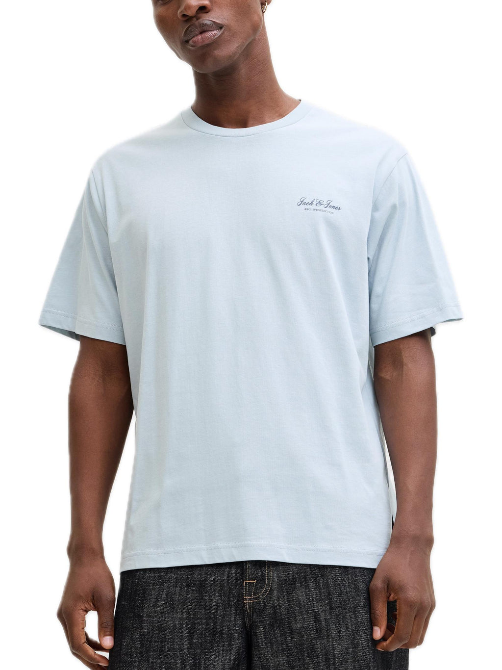T-shirt Jack & Jones Archive Celeste con mini logo gommato 12287990 /Celestial Blue JACK & JONES 