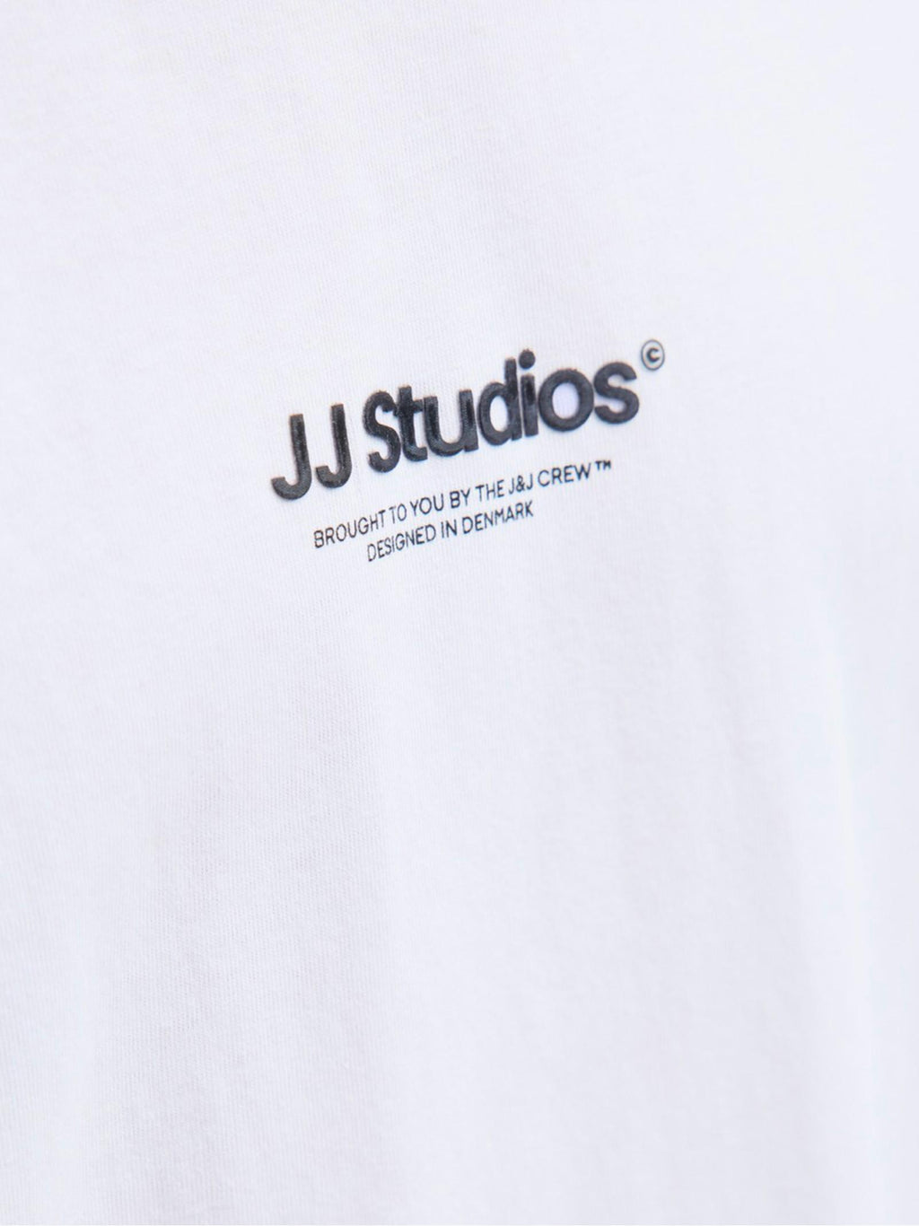 T-shirt Jack & Jones Soho Bianco con mino logo gommato 12278787 /White JACK & JONES 