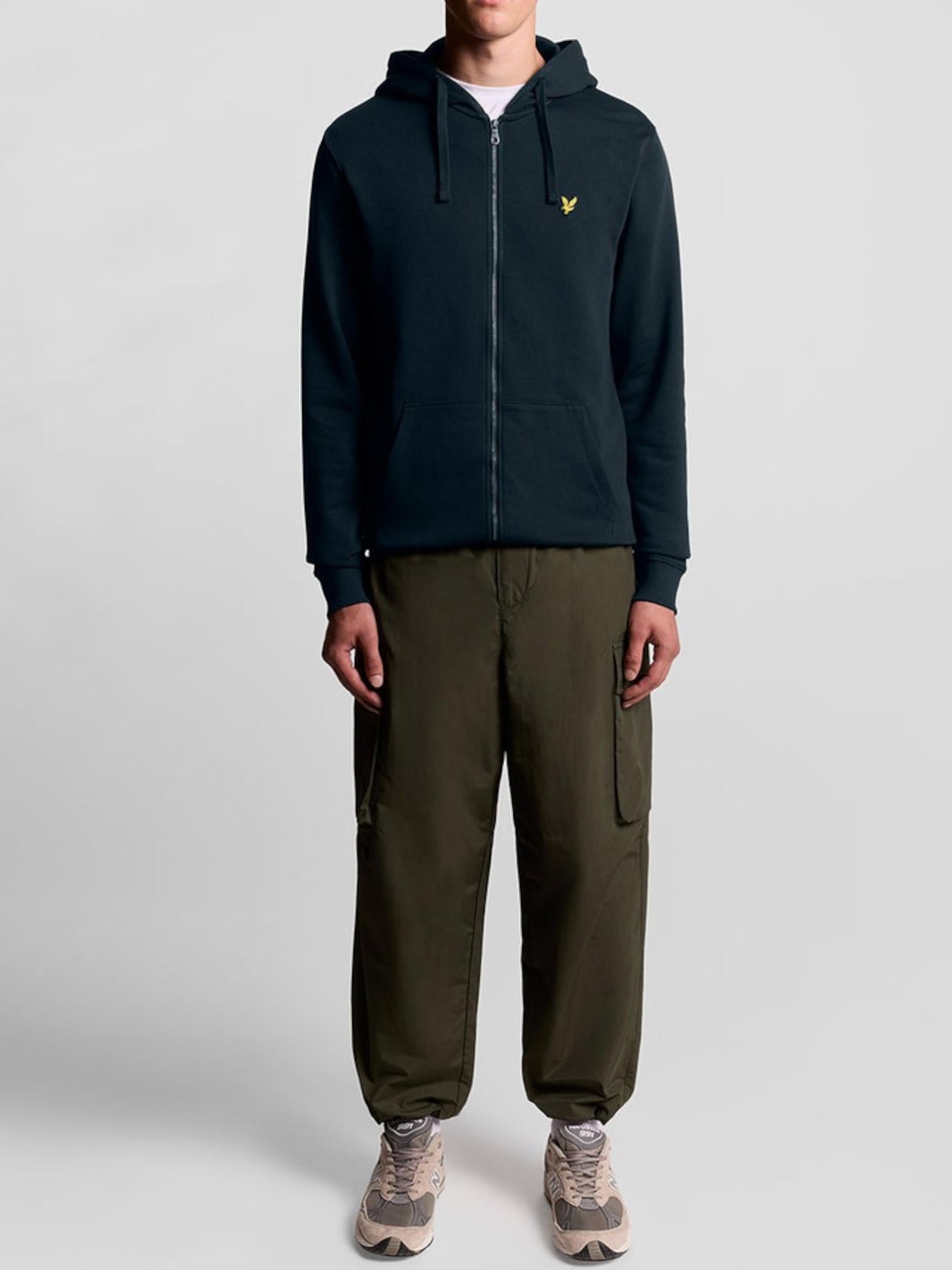 Felpa Lyle & Scott Blu cappuccio e zip ML420VOG DARK NAVY LYLE & SCOTT 