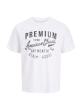 T-shirt Jack & Jones Alex Bianco vintage 12298020 /White JACK & JONES 
