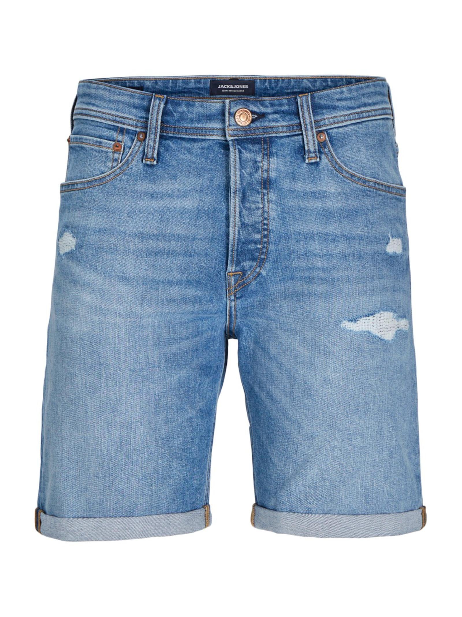 Bermuda Jack & Jones Blue Denim Rick strappi 12269612 /Blue Denim JACK & JONES 