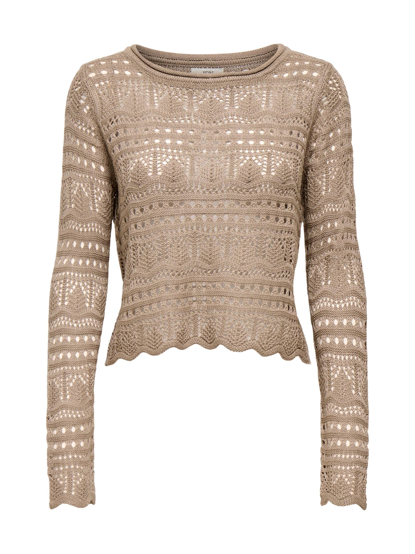 Maglia JDY Beige Sun scollo a barca 15287384 /Greige JDY 