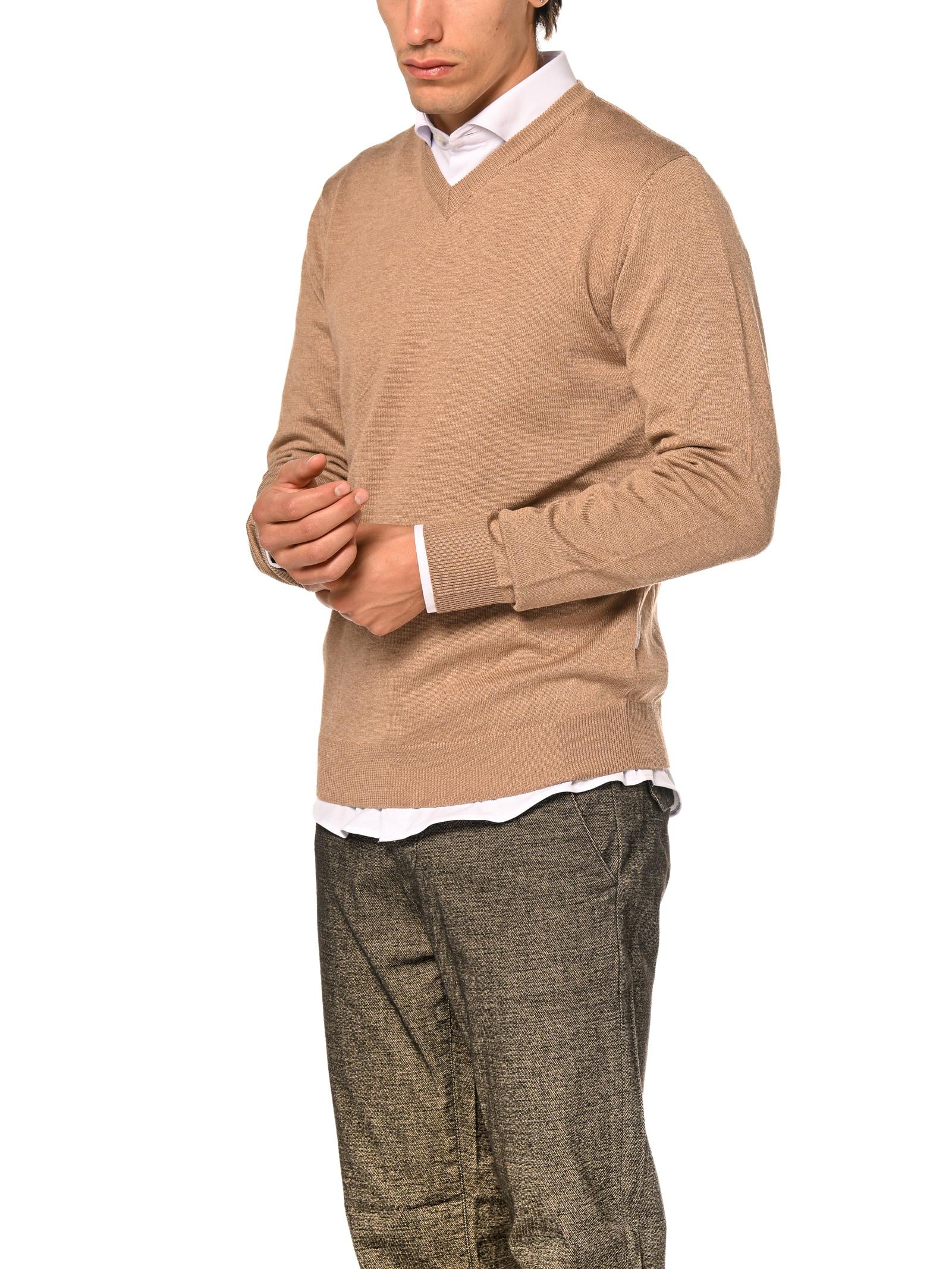 Maglia Seinse Cammello scollo a V MI3060 CAMMELLO SEINSE 