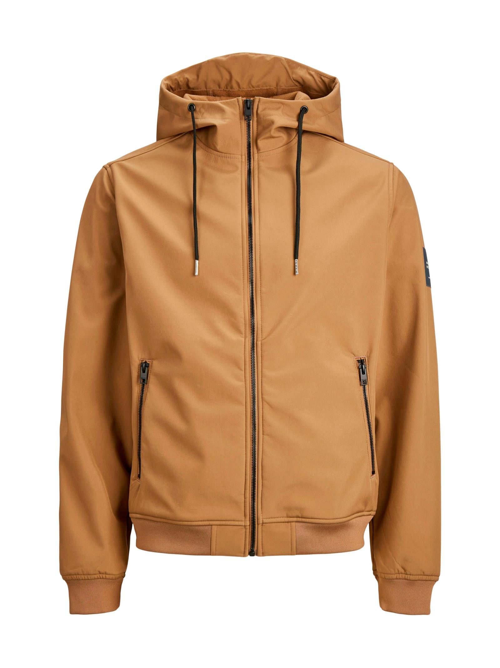 Giubbotto Jack & Jones Basic Cammello in Softshell  con cappuccio 12236300 /Otter JACK & JONES 