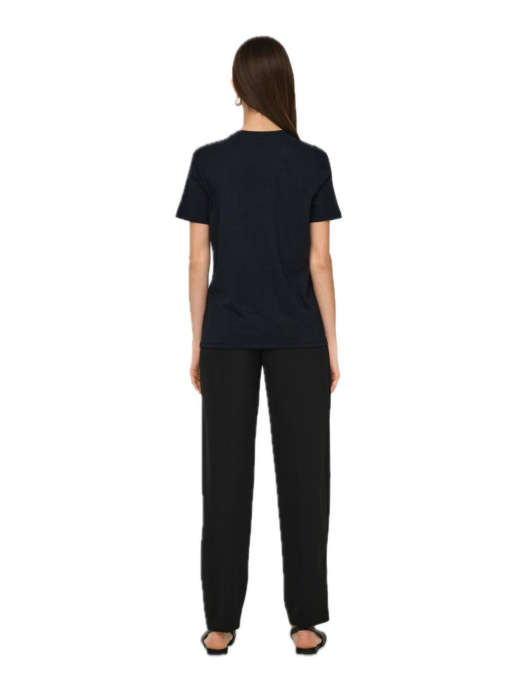 T-shirt Only Nero Parker con strass 15343568 /Black ONLY 