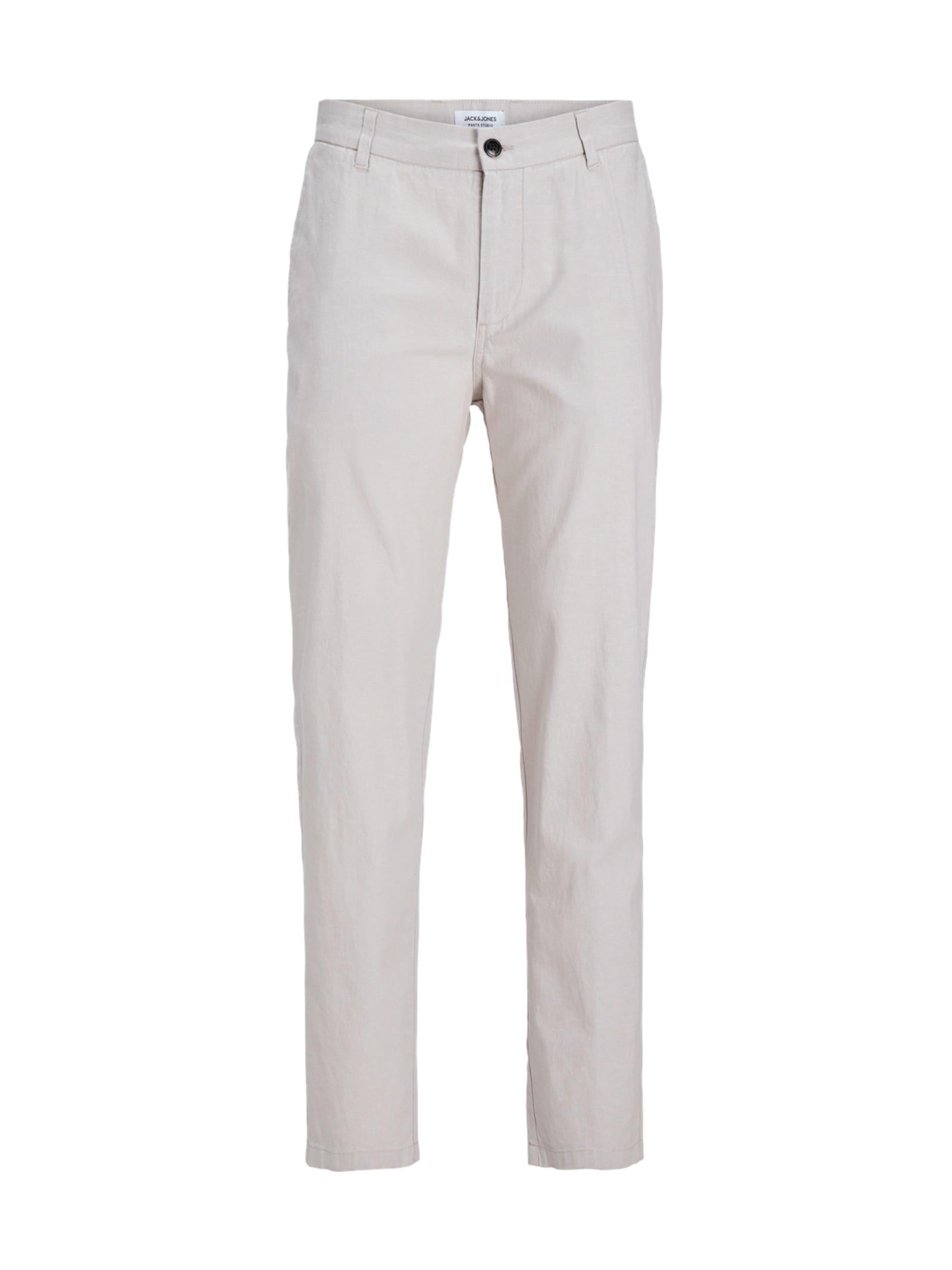Chino Jack & Jones Bleige Summer in Lino 12248604 /Crockery JACK & JONES 
