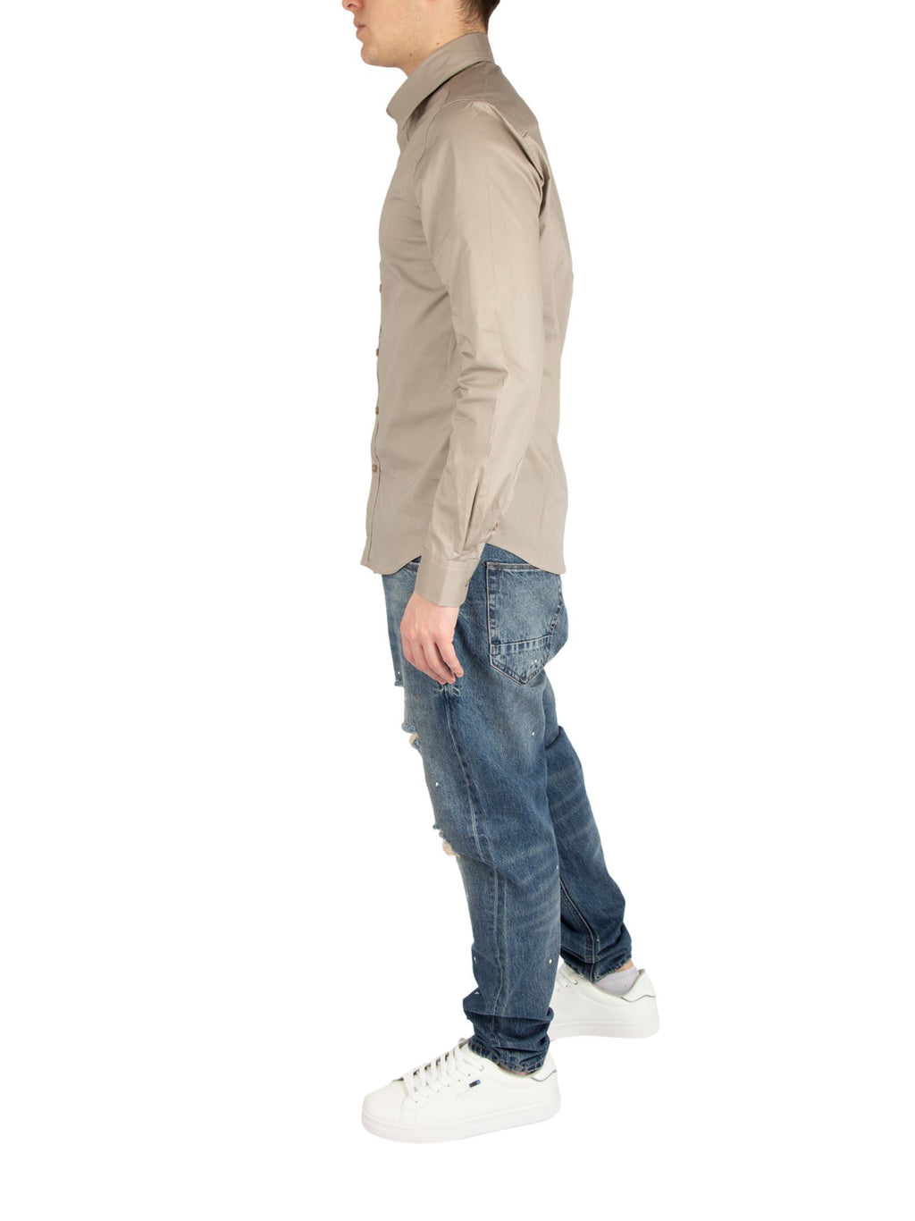 Camicia Gianni Lupo Beige colletto classico GL070DA BEIGE GIANNI LUPO 