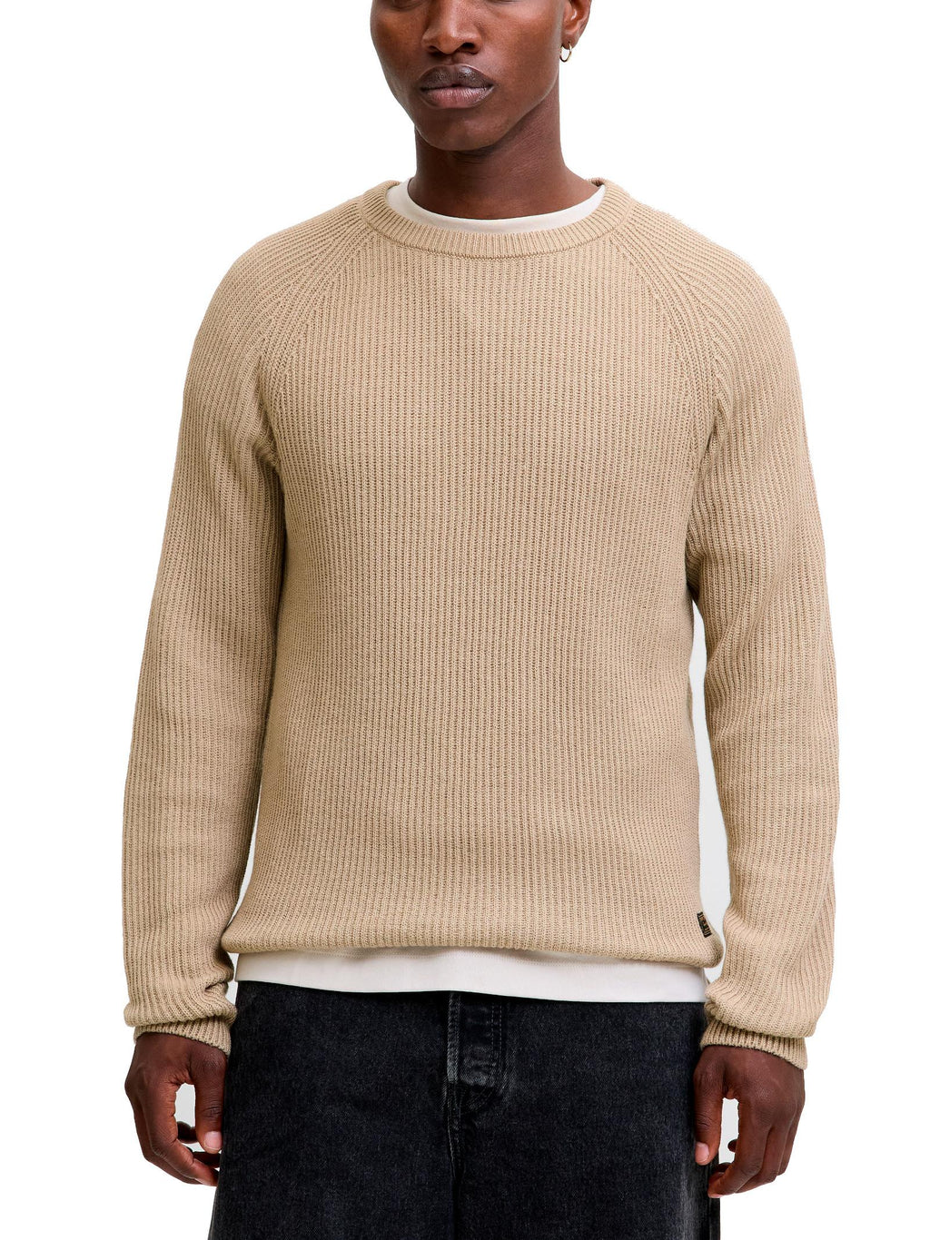 Maglia Jack & Jones Pannel Beige a costine 12278916 /Crockery JACK & JONES 