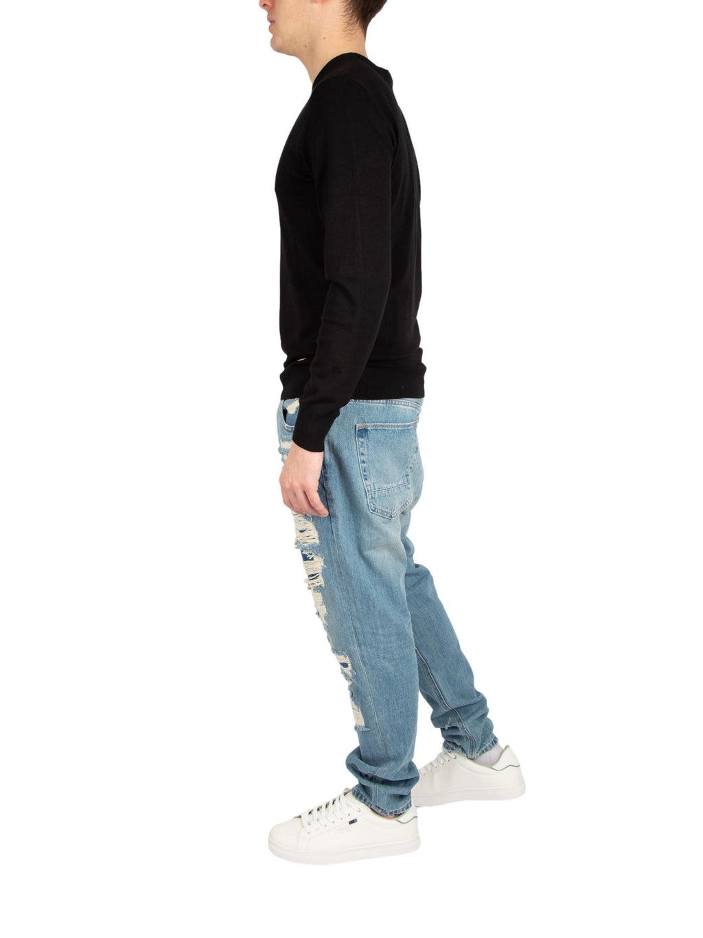 Jeans Gianni Lupo Medium Blue Denim Carrot GL185F Medium Blue Denim GIANNI LUPO 