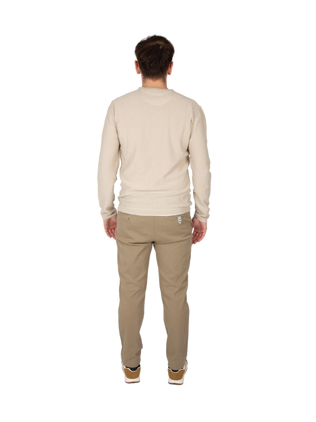 Maglia Gianni lupo Bordino Beige in cotone GL33865 BEIGE GIANNI LUPO 