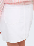 Gonna Only Bianco Stella corta 15339630 /White Denim ONLY 