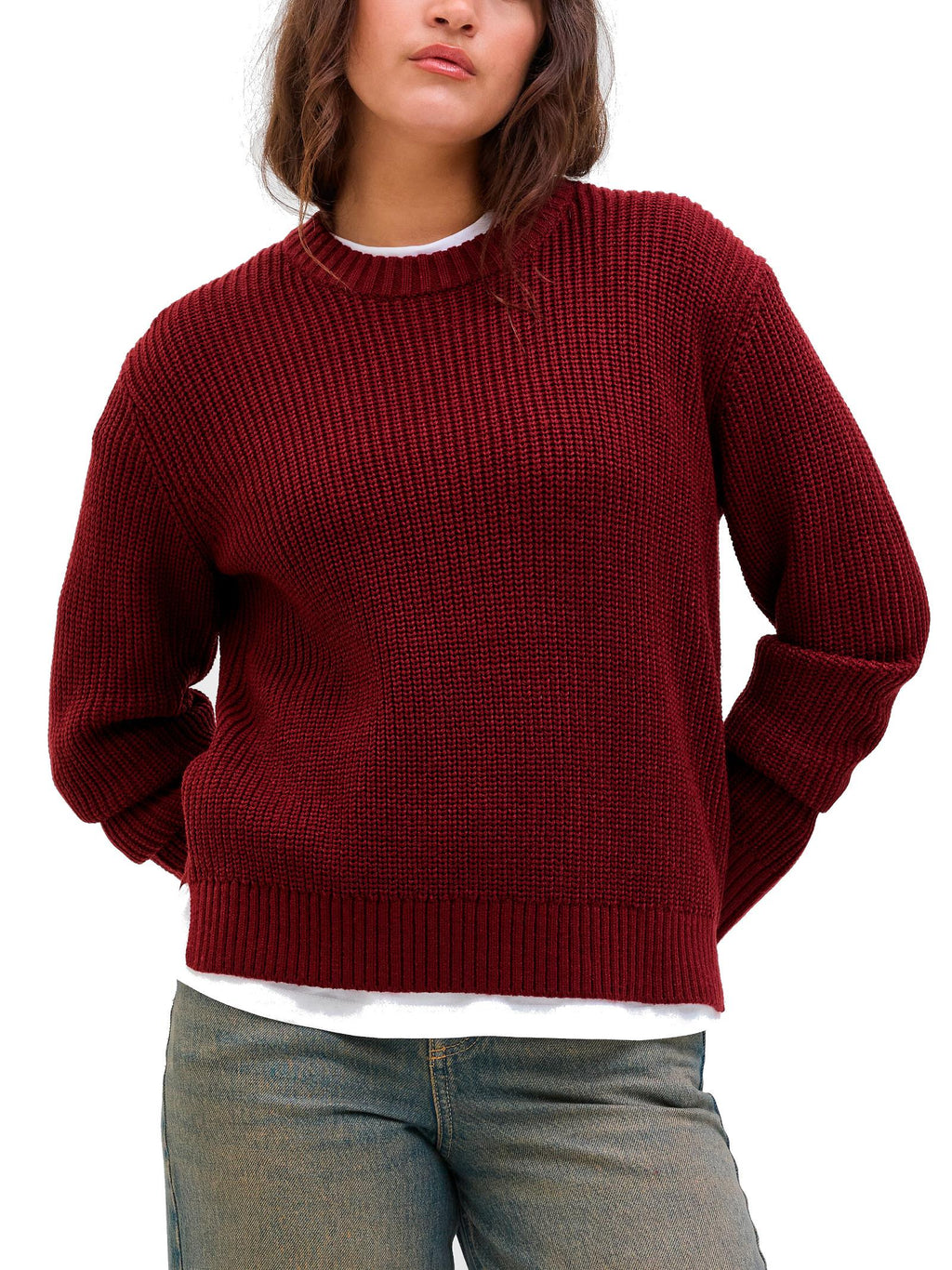 Maglia JJXX Global Bordeaux Loose 12288012 /Cabernet JJXX 