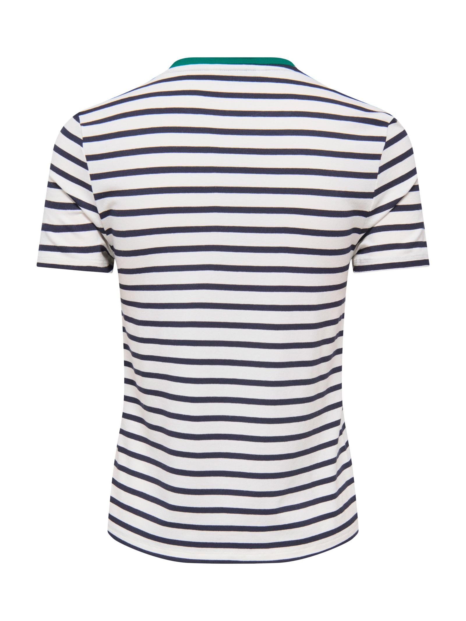 T-shirt Only Bianco Eart a righe 15318959 /Strawberry Cloud Dancer ONLY 