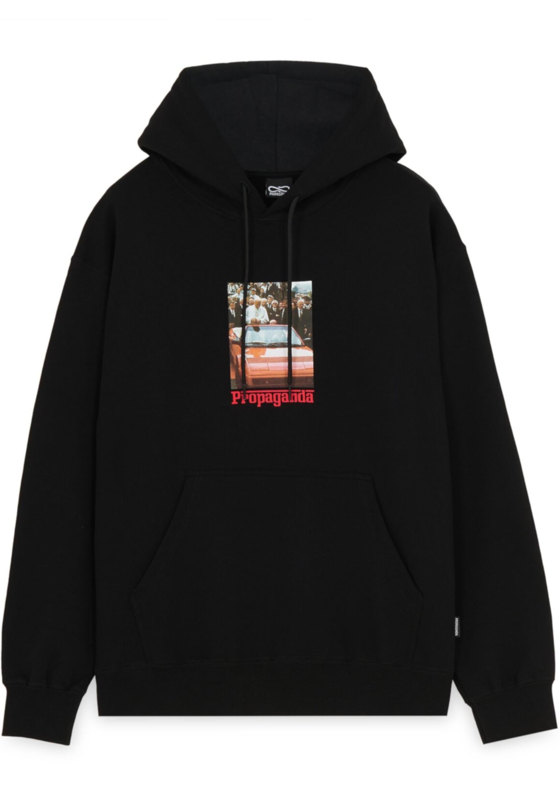 Felpa Propaganda Nero con cappuccio