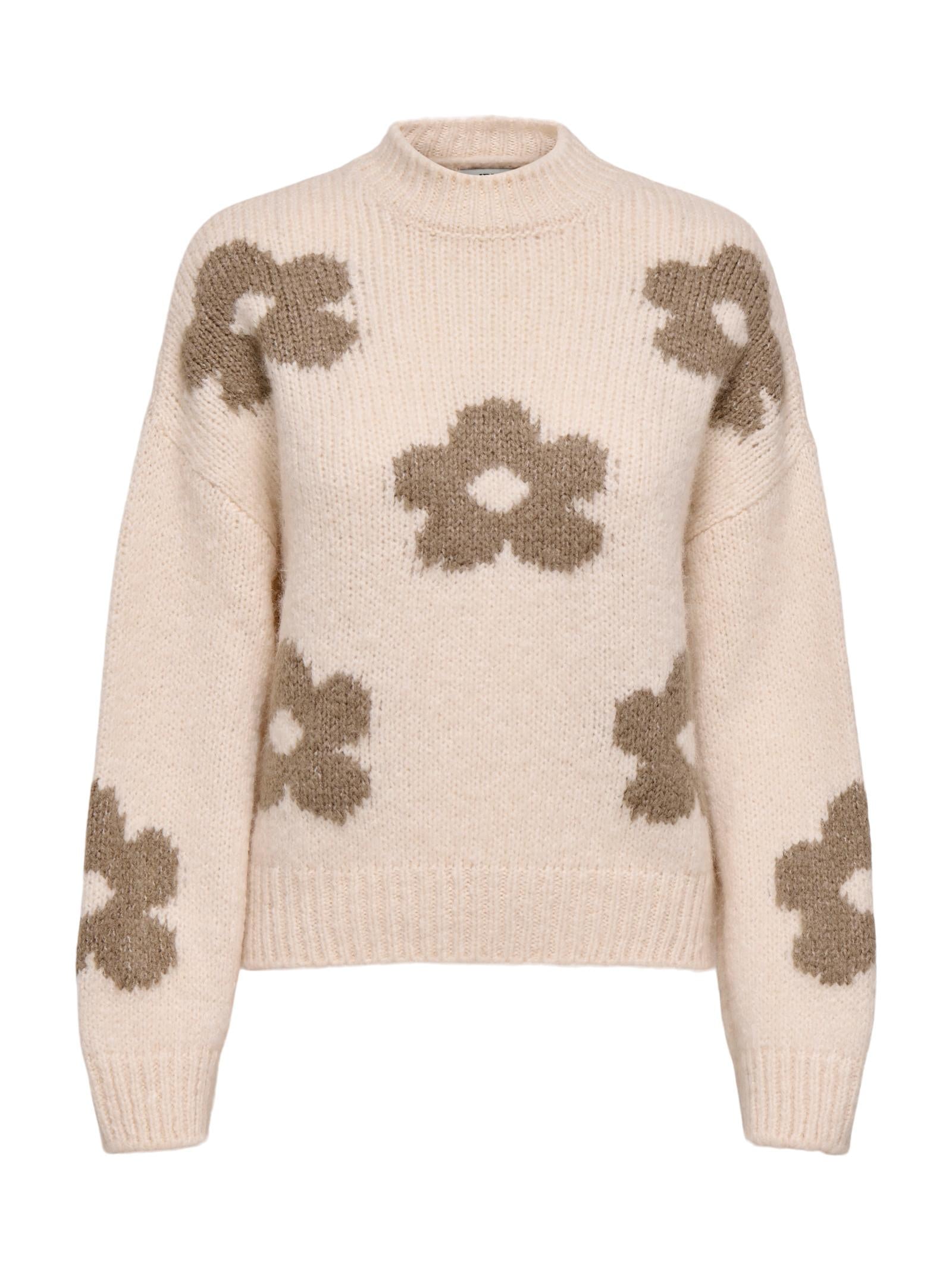 Maglia Jacqueline De Yong Kilian Crema fiori 15341564 /Ecru JDY 