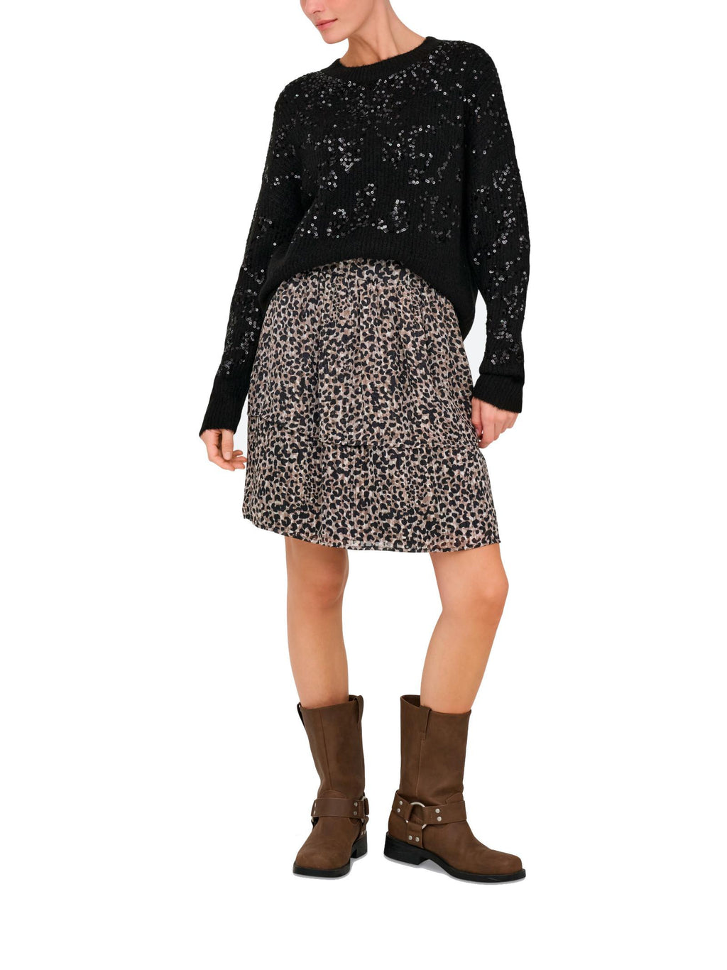 Maglia Only Alta Nero glitter 15353230 /Black ONLY 