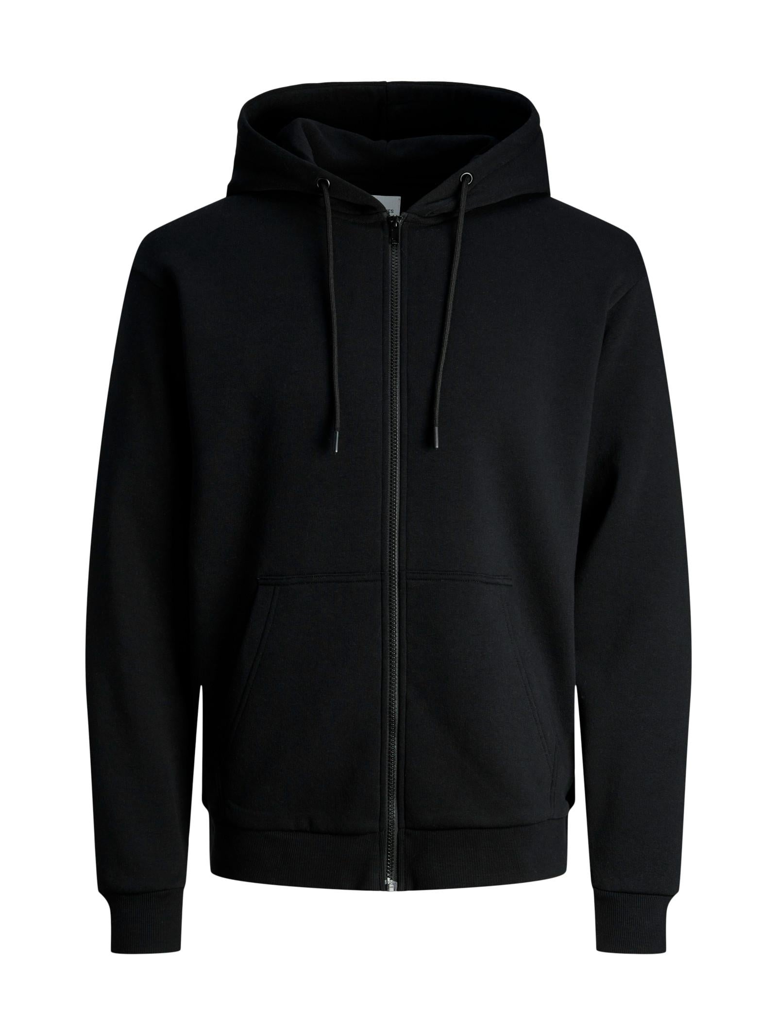 Felpa Jack & Jones Nero Bradley zip 12249342 /Black JACK & JONES 
