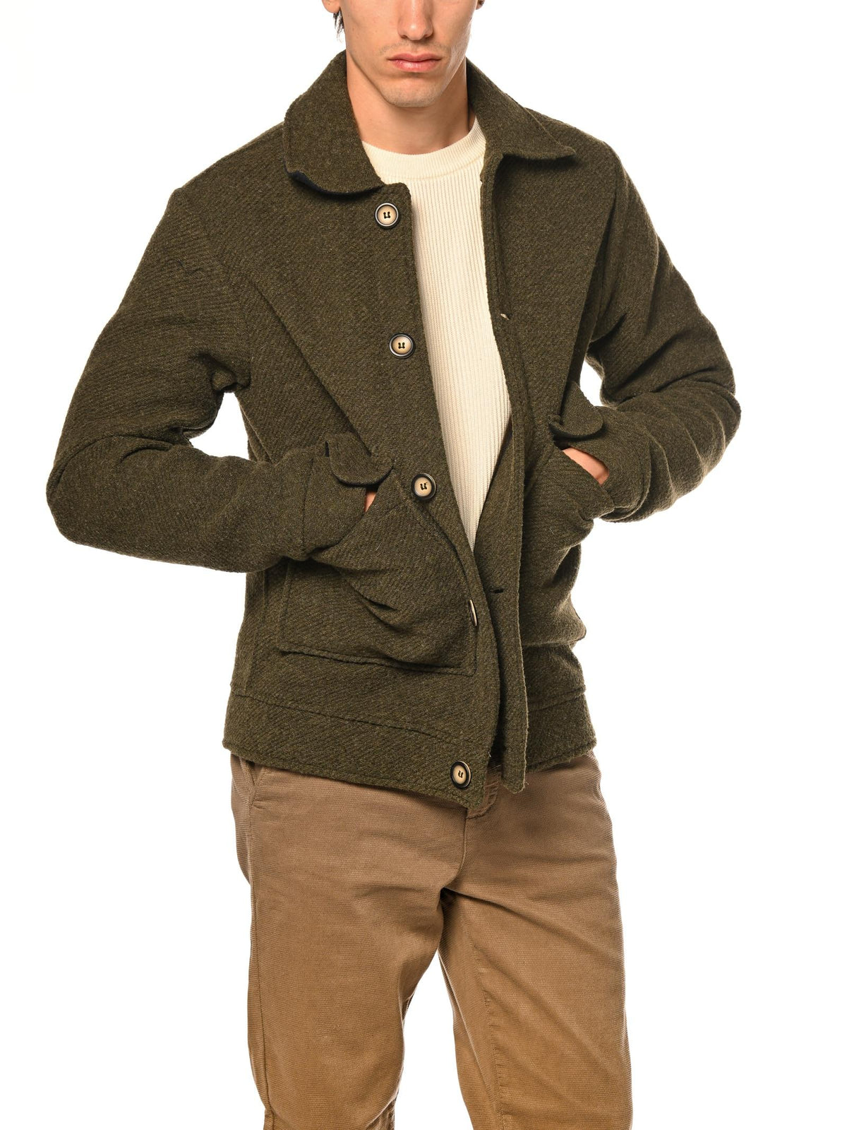 Cappotto Mentore Verde corto EDINHO LODEN MENTORE 