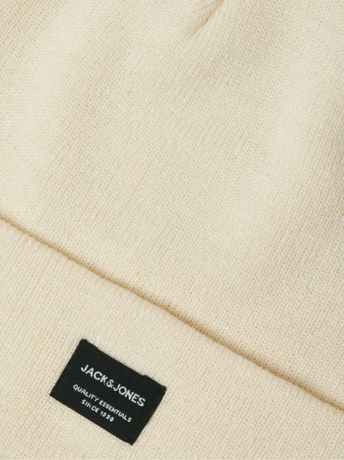 Berretto Jack & Jones Dna Panna in maglia 12092815 /Antique White JACK & JONES 