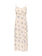 Abito Only Nelly Bianco lungo smanicato con balza 15322844 /Cloud Dancer ONLY 